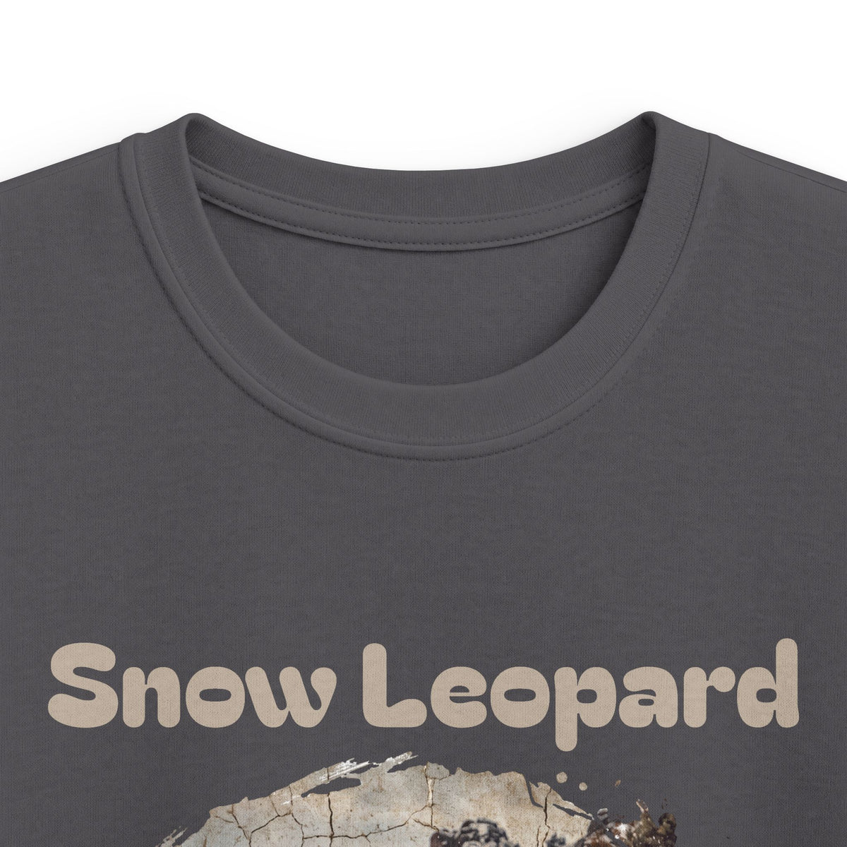 Kids Tee - Snow Leopard Graphic Shirt for Wildlife Lovers