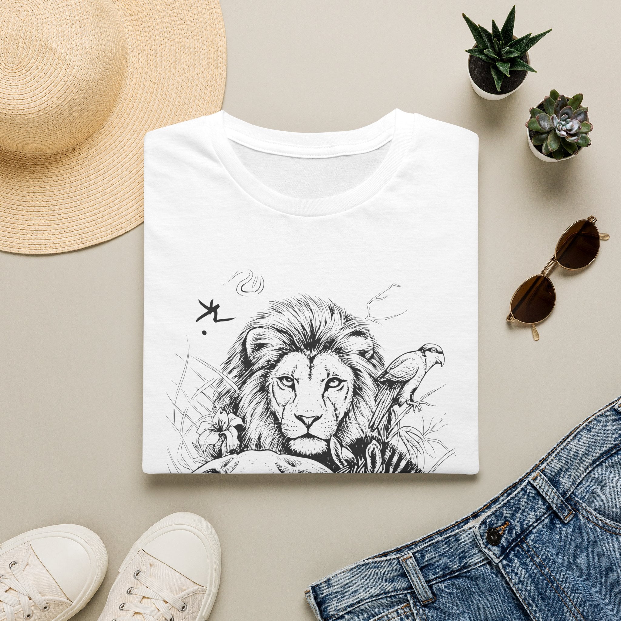 Safari Sketch T-Shirt — Wildlife Sketch Tee