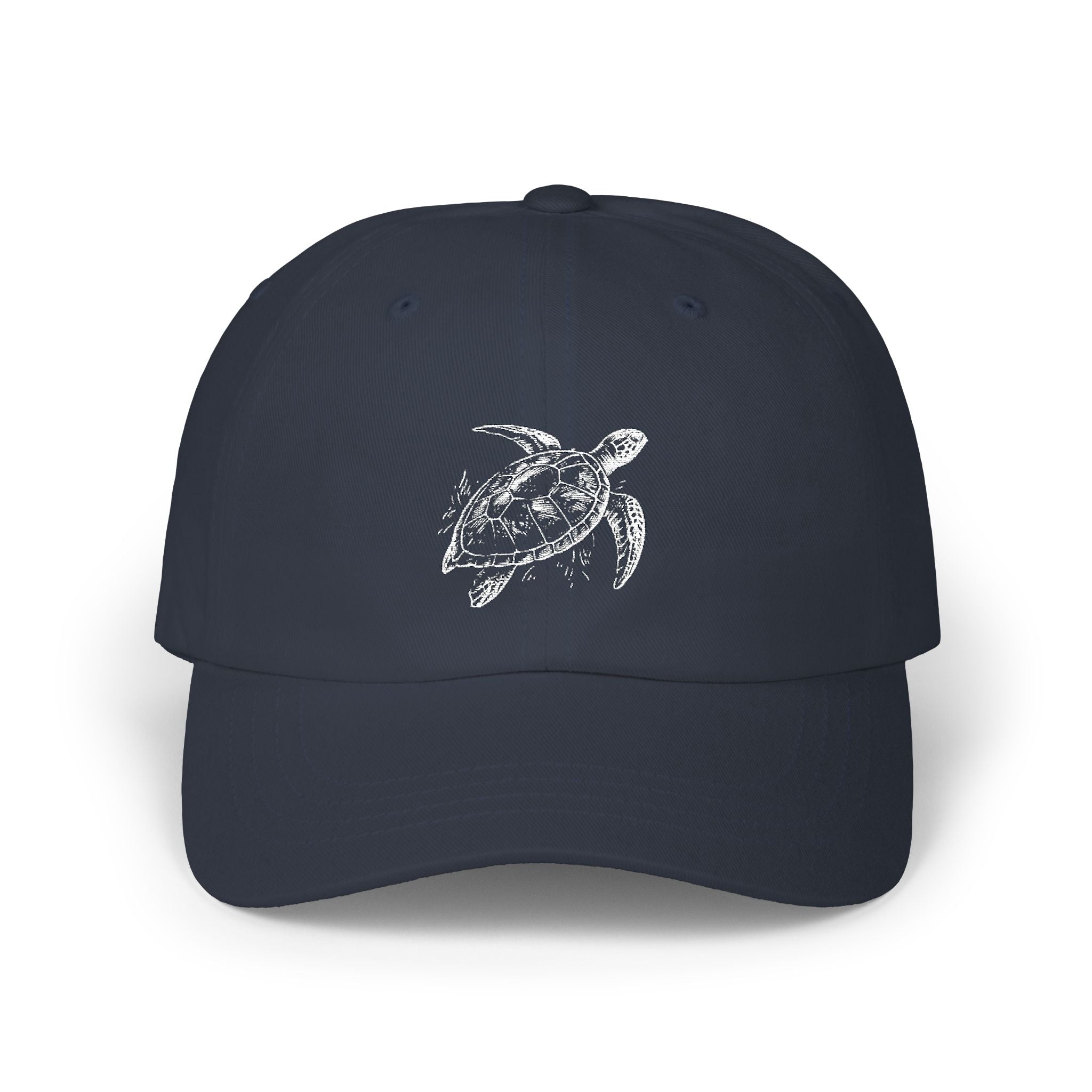 Sea Turtle Embroidered Dad Cap — Vintage Ocean Neighbor