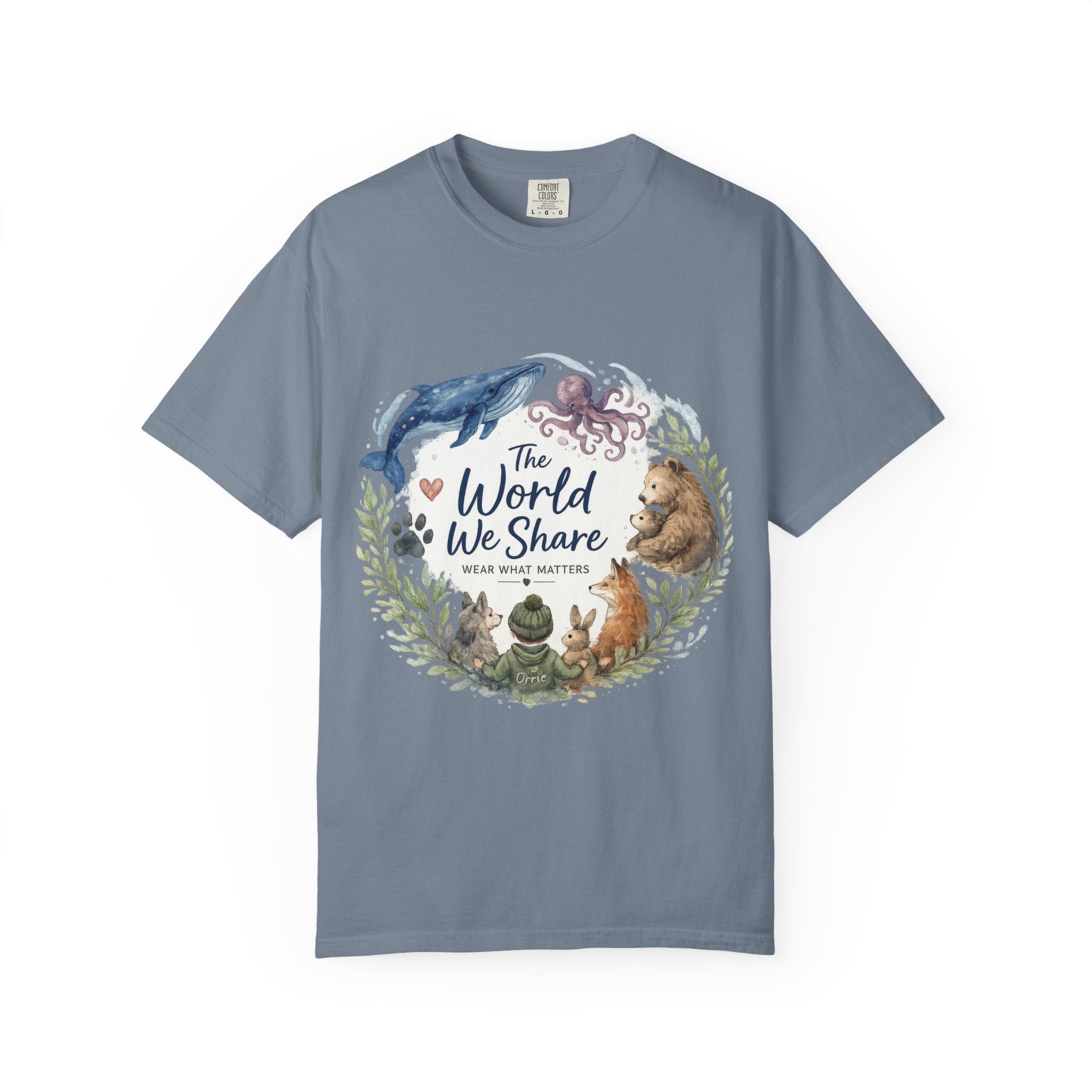 The World We Share T-Shirt — Wildlife & Ocean Conservation Graphic Tee
