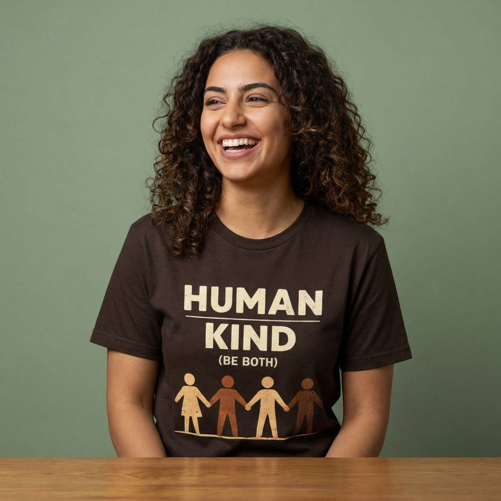 T-Shirt — "Human Kind (Be Both)" Diversity Solidarity Tee