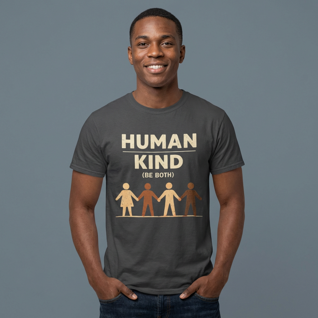 T-Shirt — "Human Kind (Be Both)" Diversity Solidarity Tee