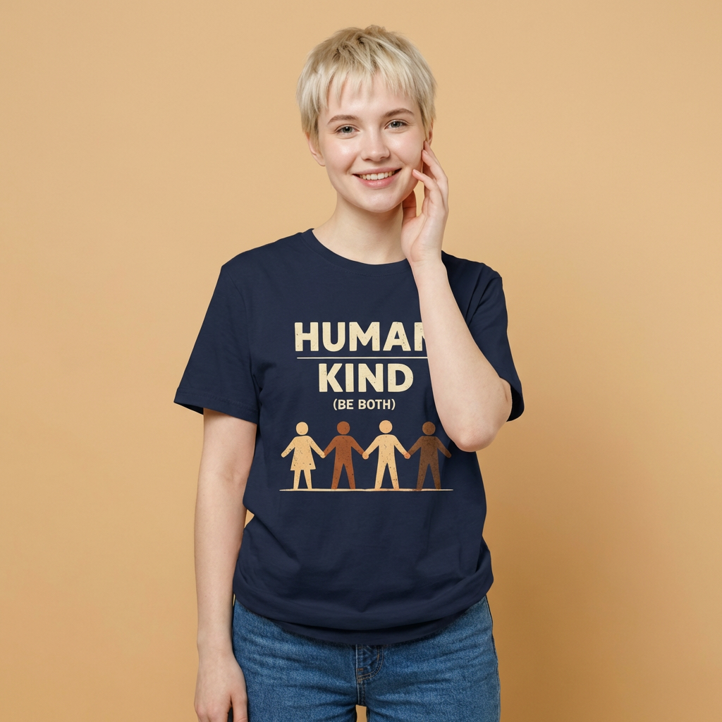 T-Shirt — "Human Kind (Be Both)" Diversity Solidarity Tee