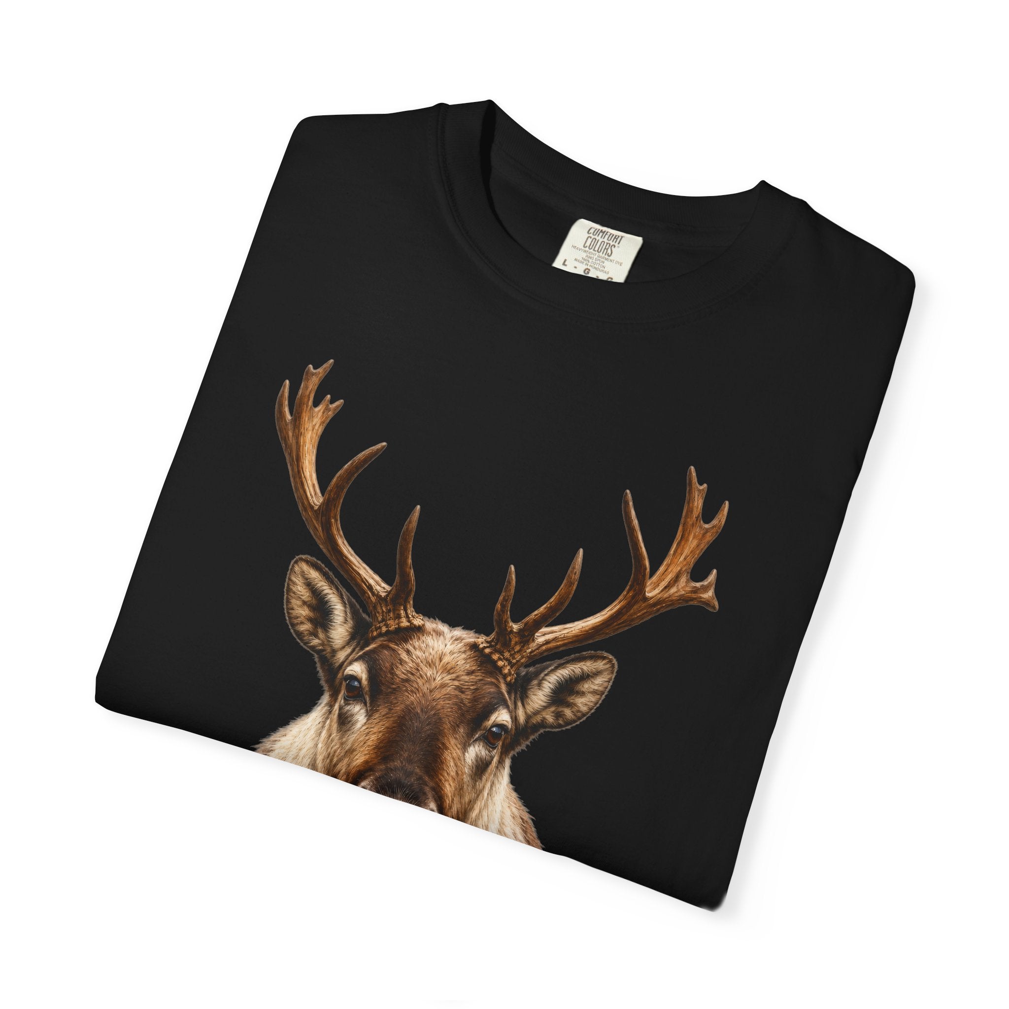 Caribou Portrait Tee — Wilderness Every Species Matters Animal Graphic T-Shirt on Comfort Colors