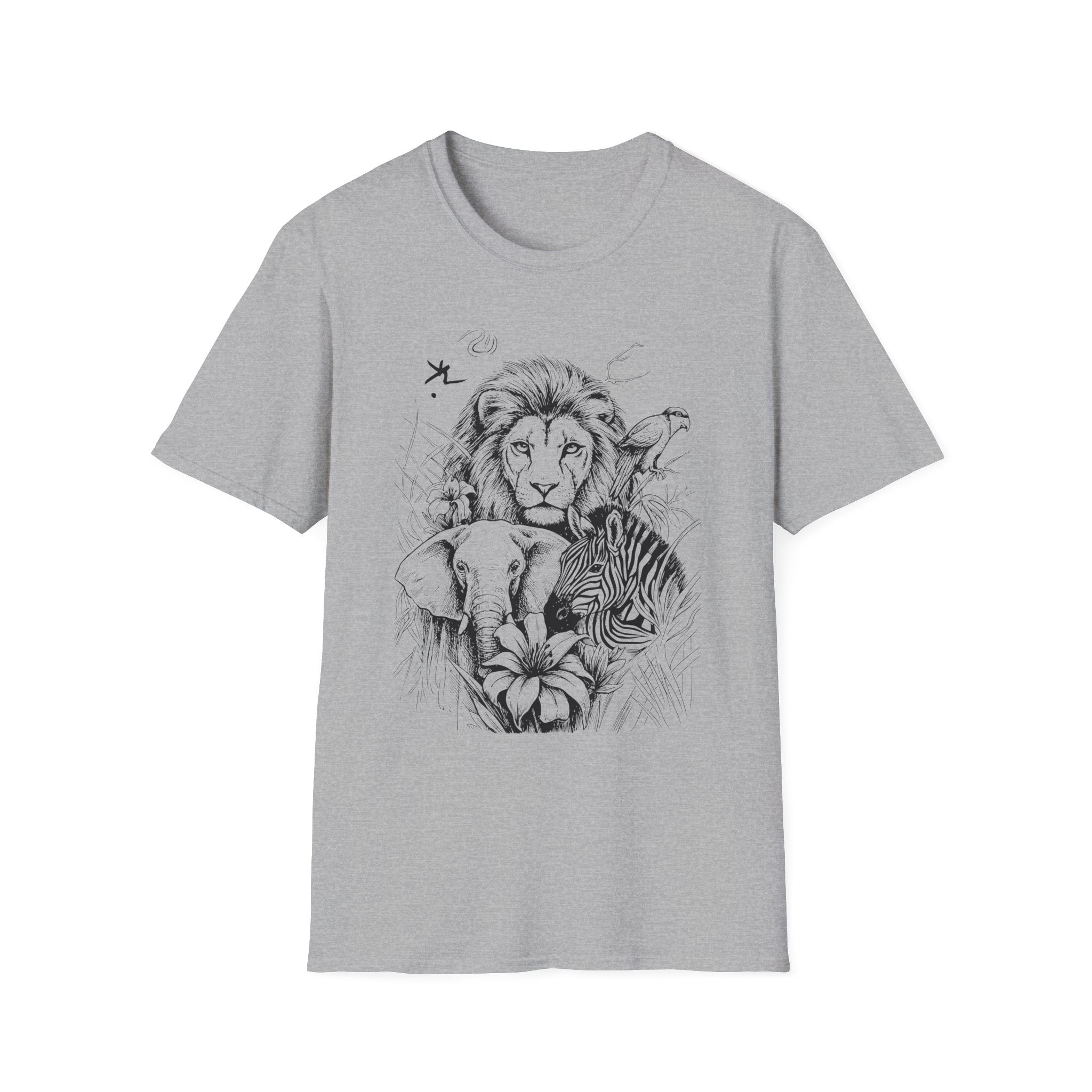 Safari Sketch T-Shirt — Wildlife Sketch Tee