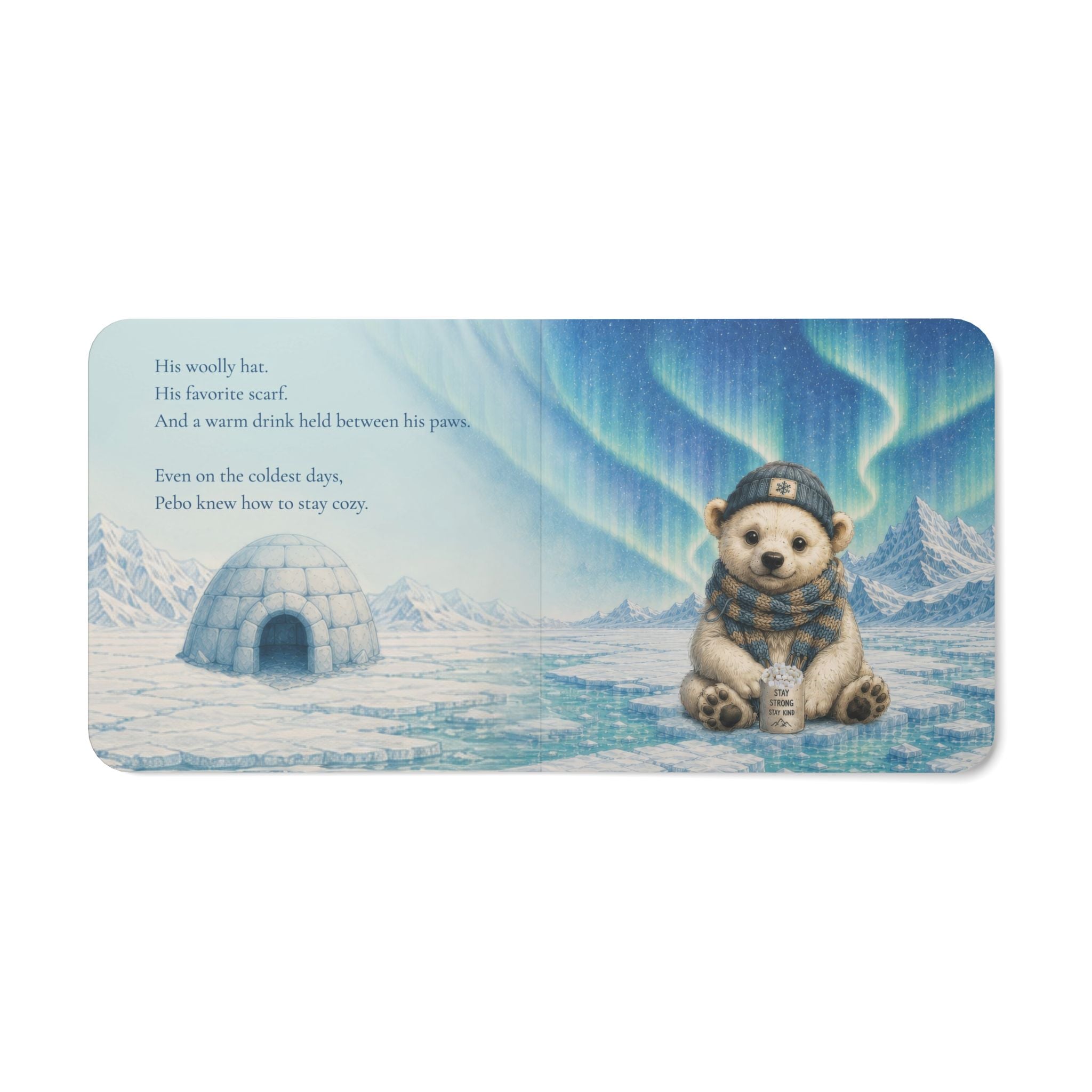 Board Book — "Pebo and the Magic Gift" Children's Polar Bear Tale (Toddler Picture Book)