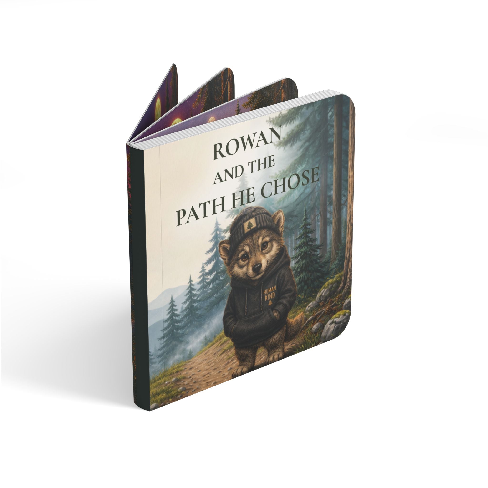 Board Book — "Rowan and the Path He Chose" Kids' Woodland Adventure Storybook