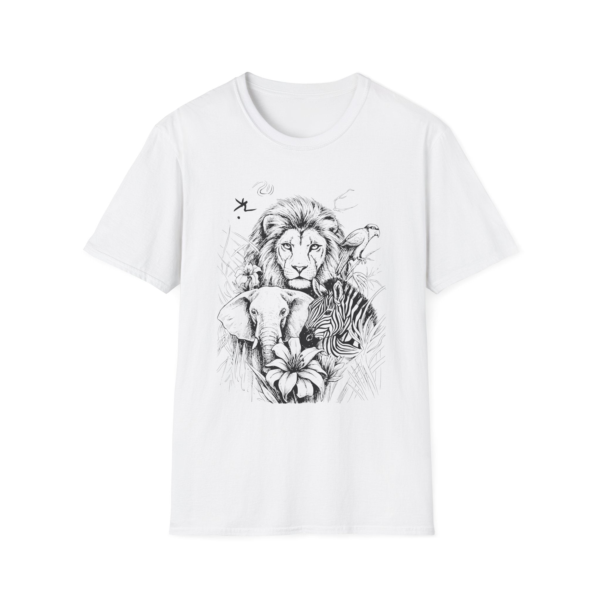 Safari Sketch T-Shirt — Wildlife Sketch Tee