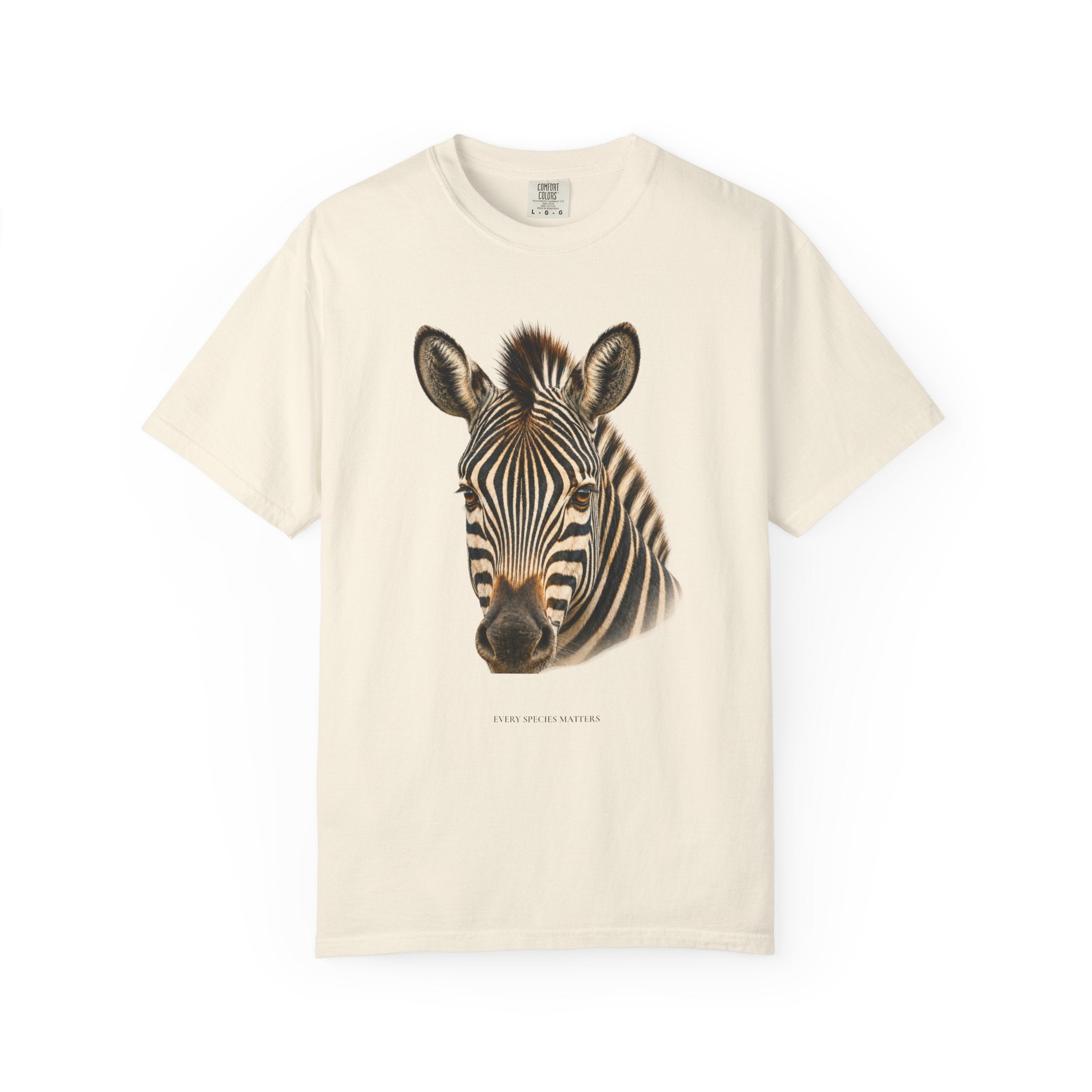 Unisex Zebra Watercolor Garment-Dyed T-shirt on Comfort Colors