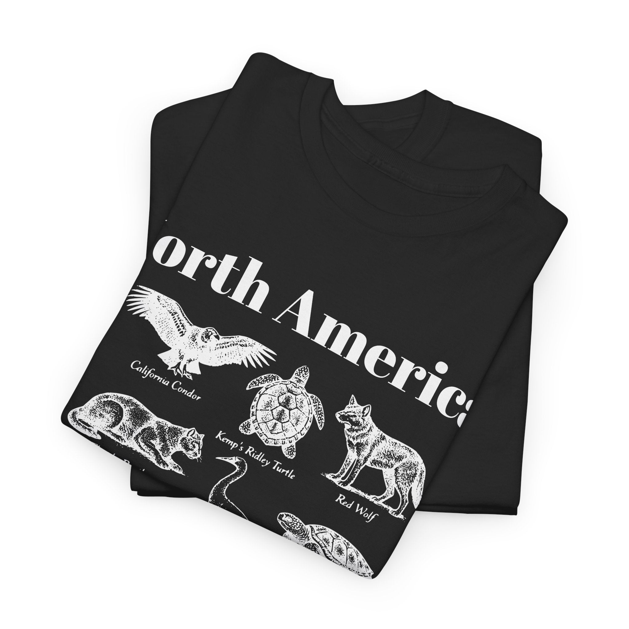 Animal  Diagram Tee — Vintage North American Animals Graphic T-Shirt