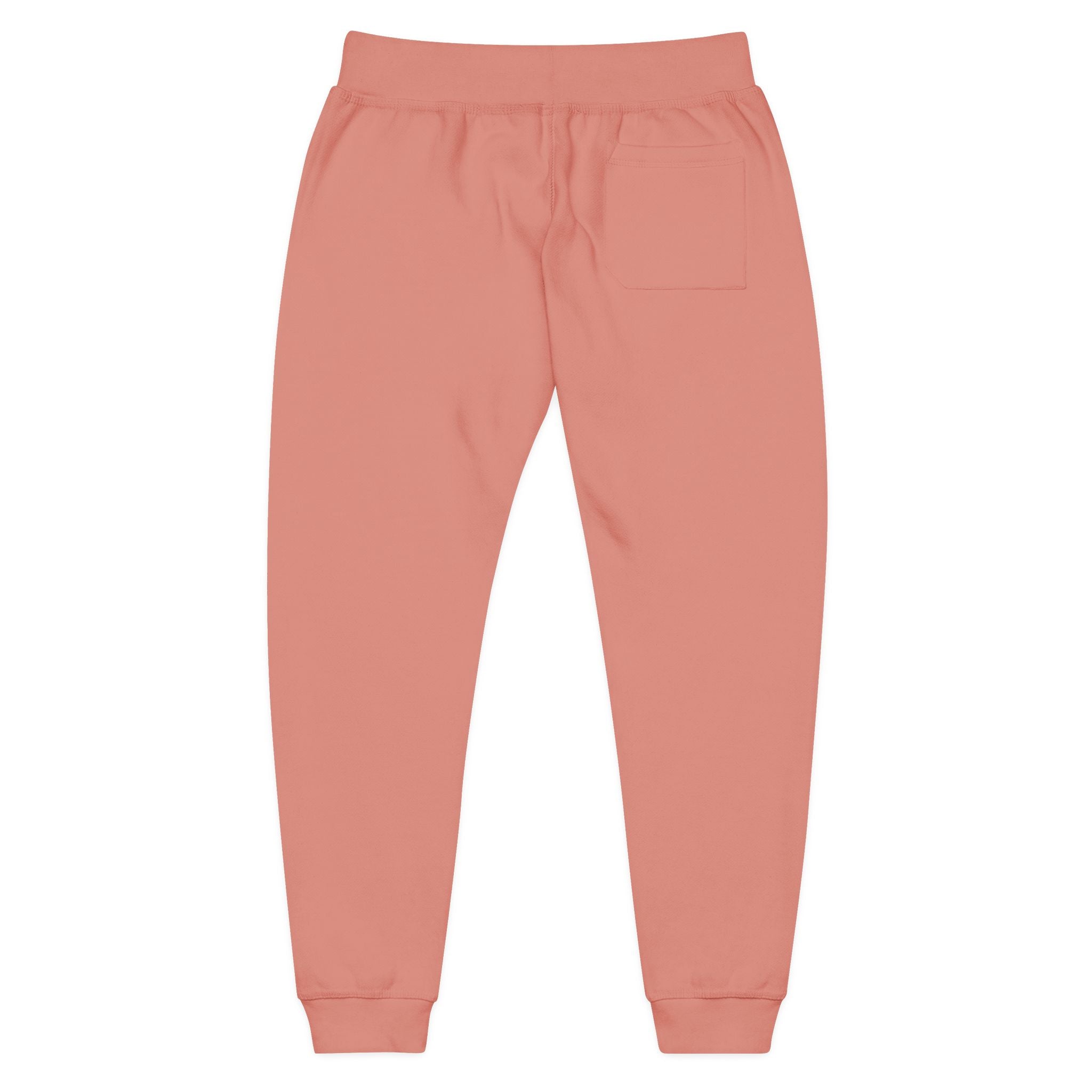 Embroidered Human Kind Dusty Rose Sweatpants — Cozy Fleece Joggers