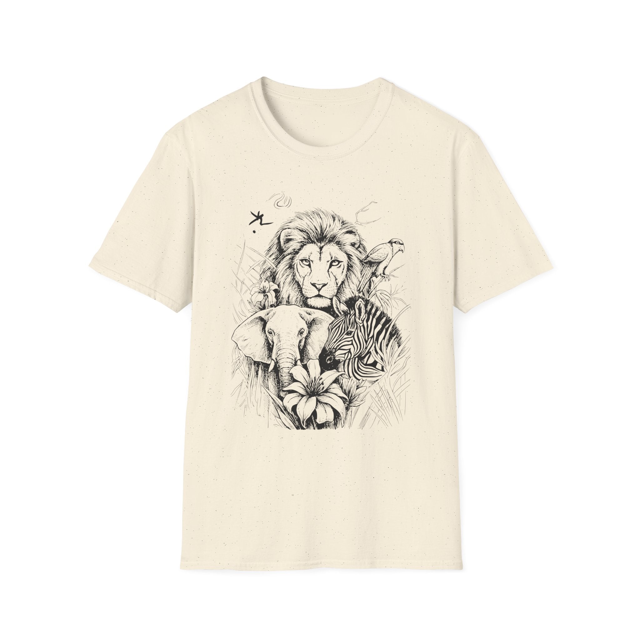 Safari Sketch T-Shirt — Wildlife Sketch Tee