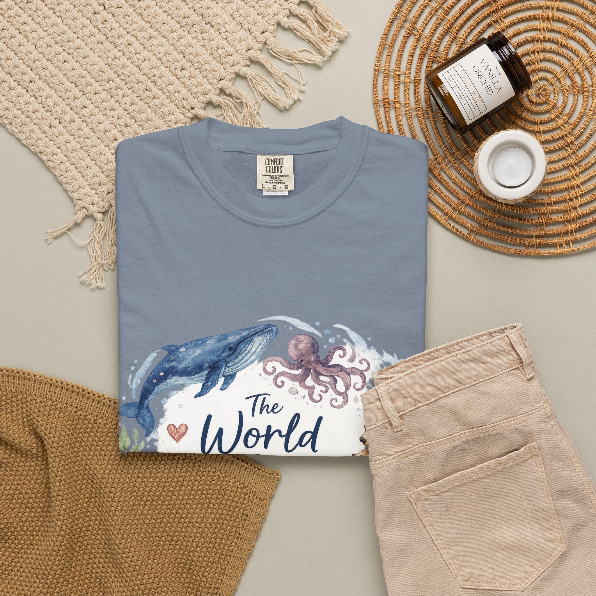 The World We Share T-Shirt — Wildlife & Ocean Conservation Graphic Tee