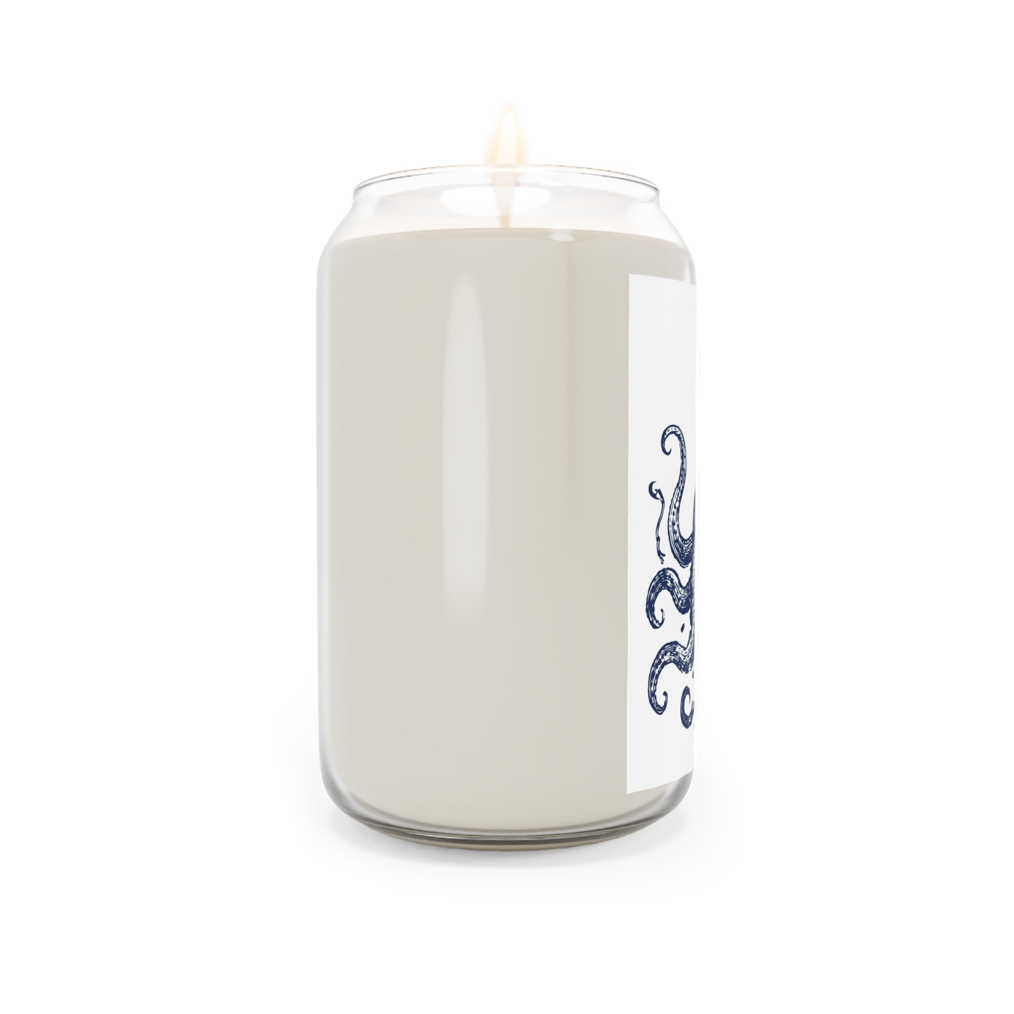 Octopus Scented Soy Candle — 13.75oz Nautical Ocean Breeze Candle