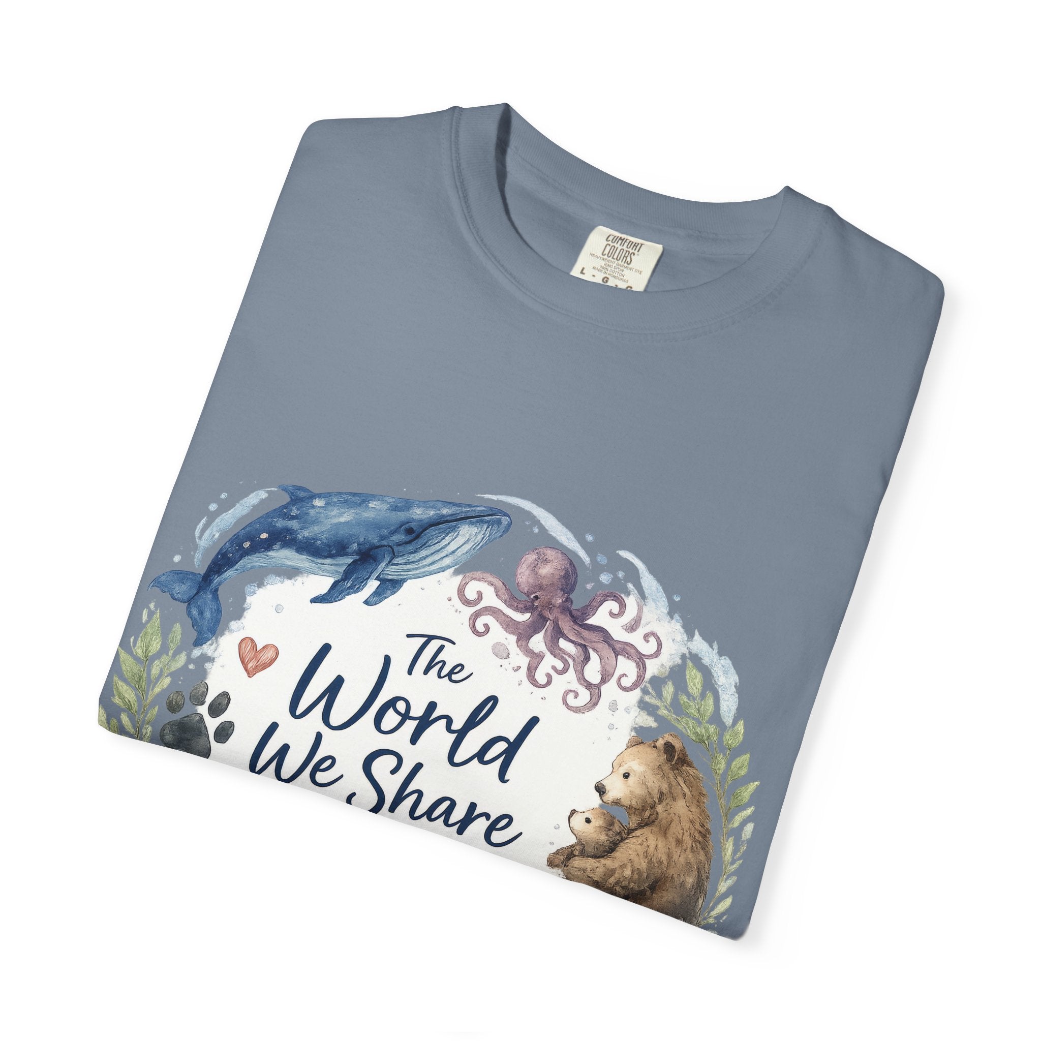 The World We Share T-Shirt — Wildlife & Ocean Conservation Graphic Tee