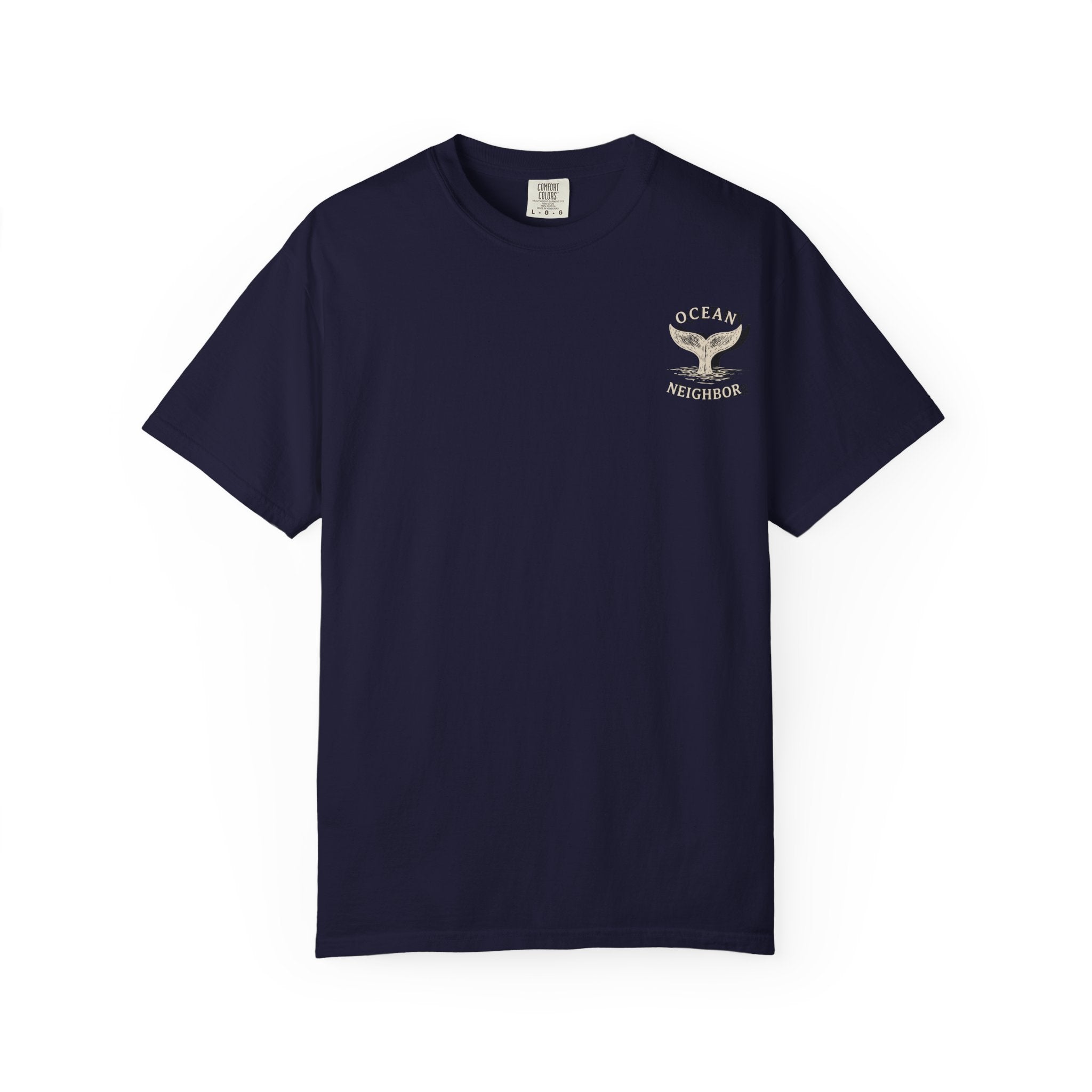Ocean Neighbors Tan Graphic T-Shirt on Comfort Colors