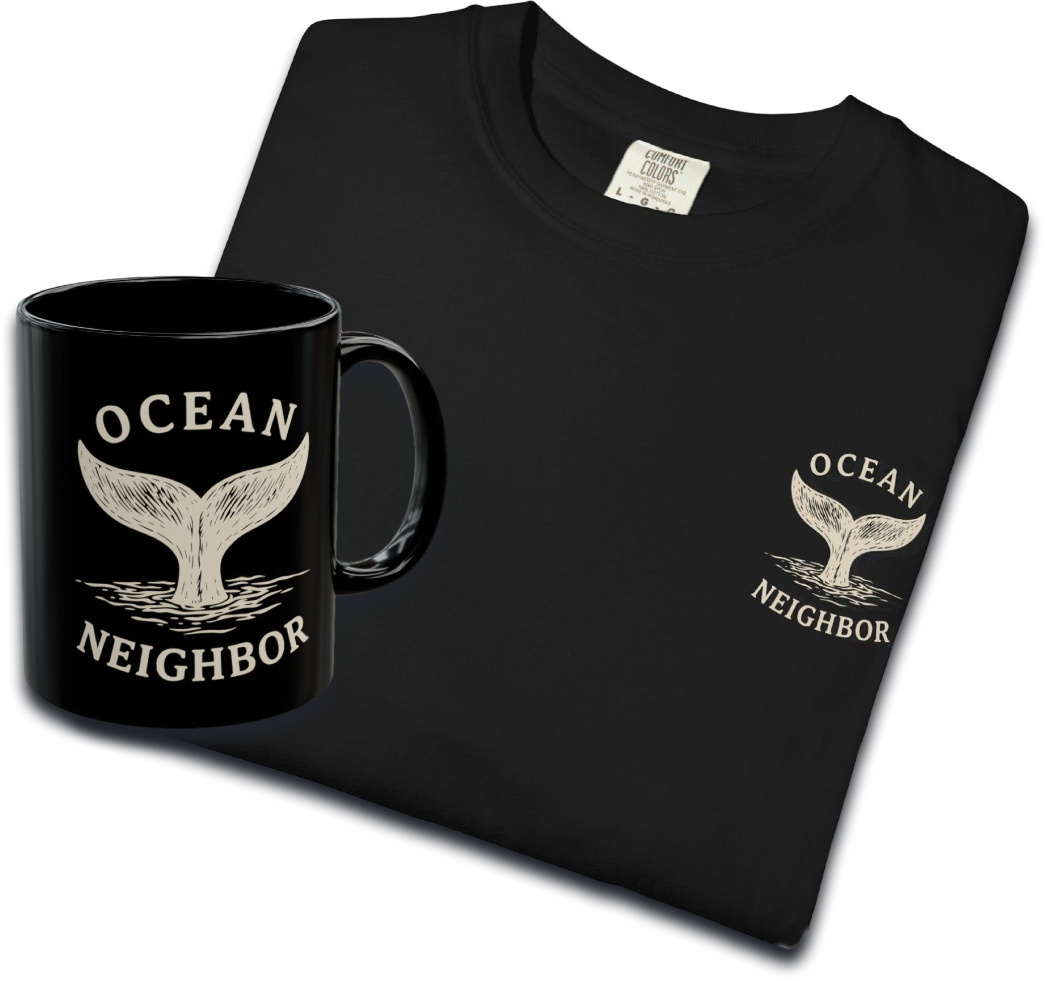 Ocean Neighbor Tee & Mug  - Perfect gift for the ocean lover in your life