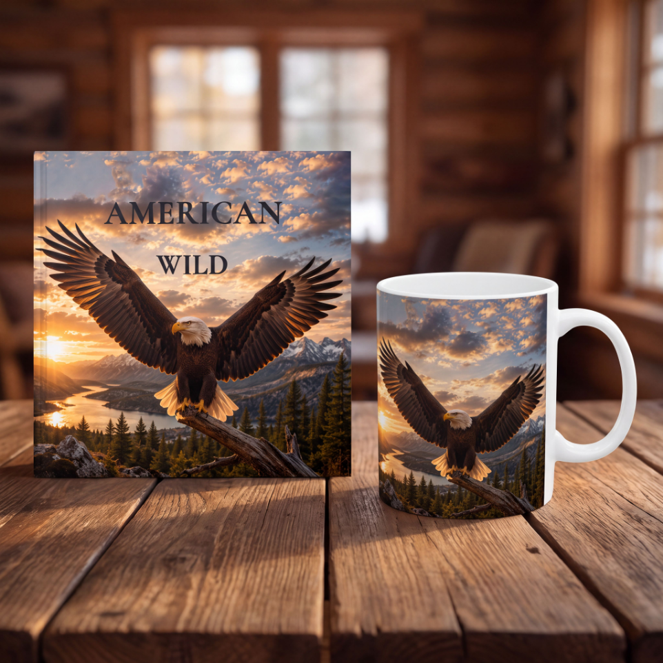 American Wild Book and Mug Gift Set