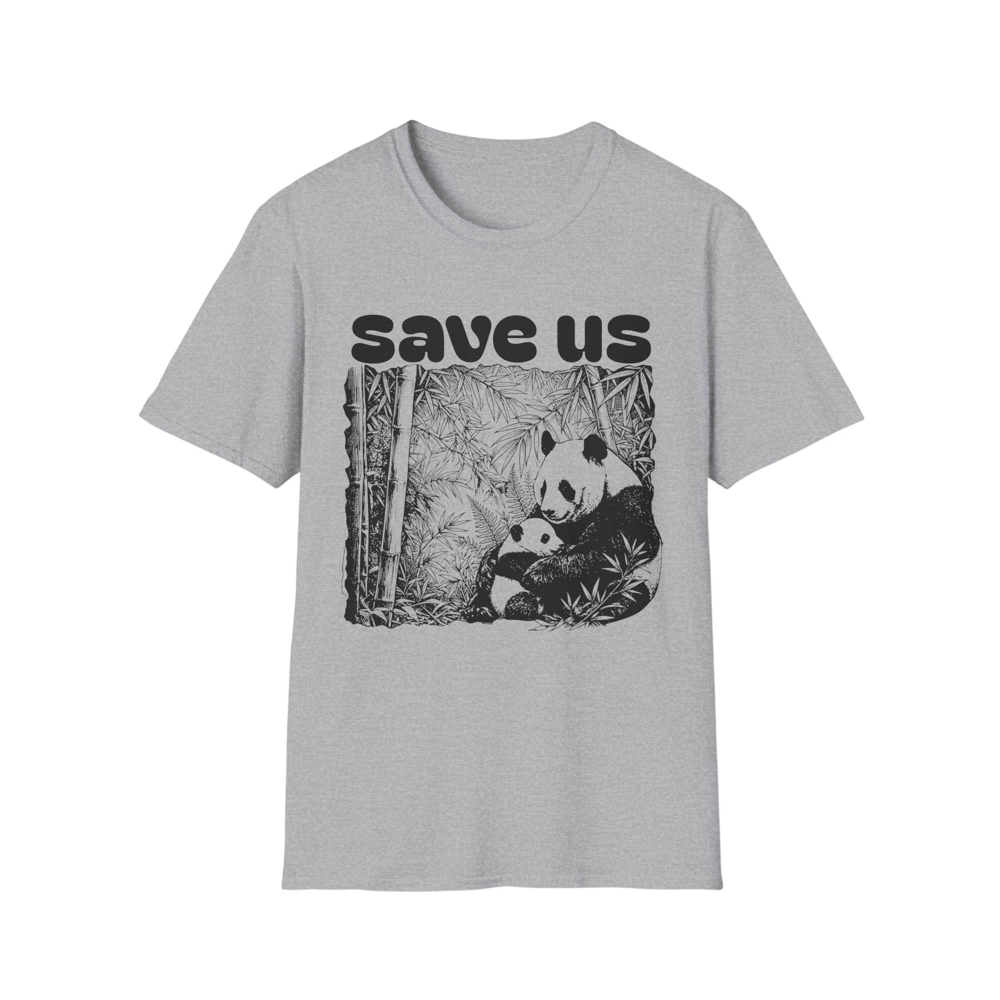 Save Us Panda Tee — Endangered Wildlife Conservation T-Shirt