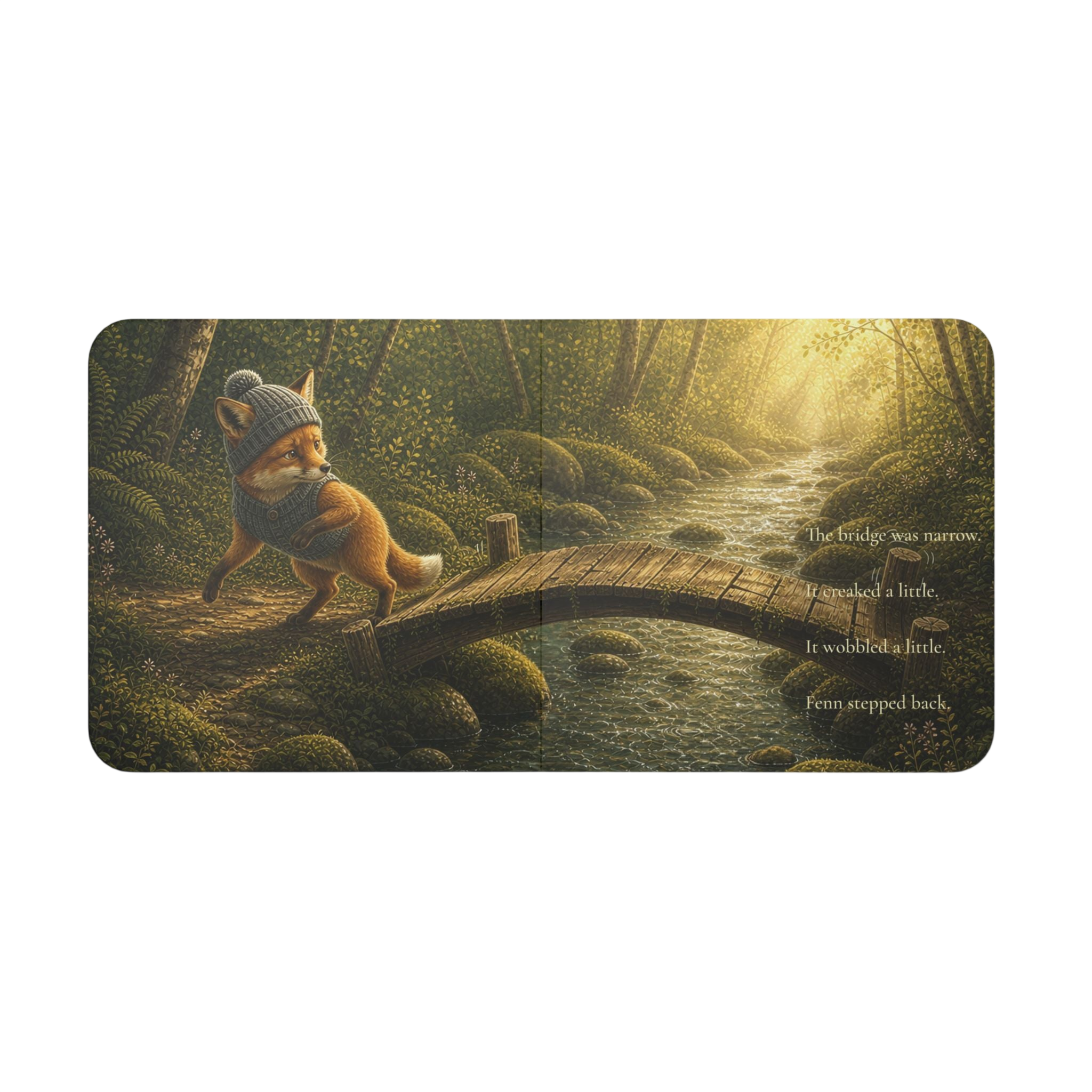 Board Book — "Fenn and the Brave Little Step" Children's Courage Picture Book