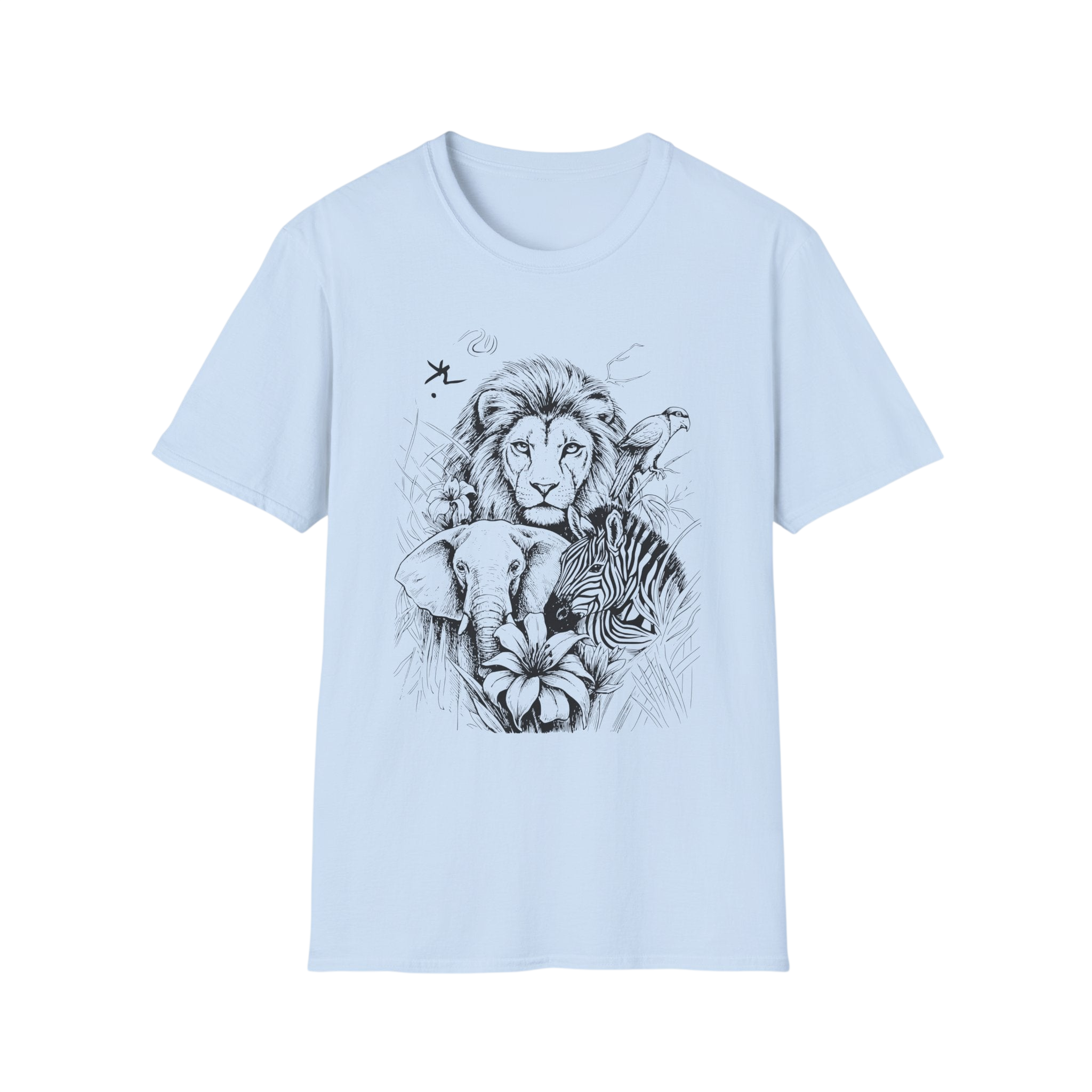Safari Sketch T-Shirt — Wildlife Sketch Tee