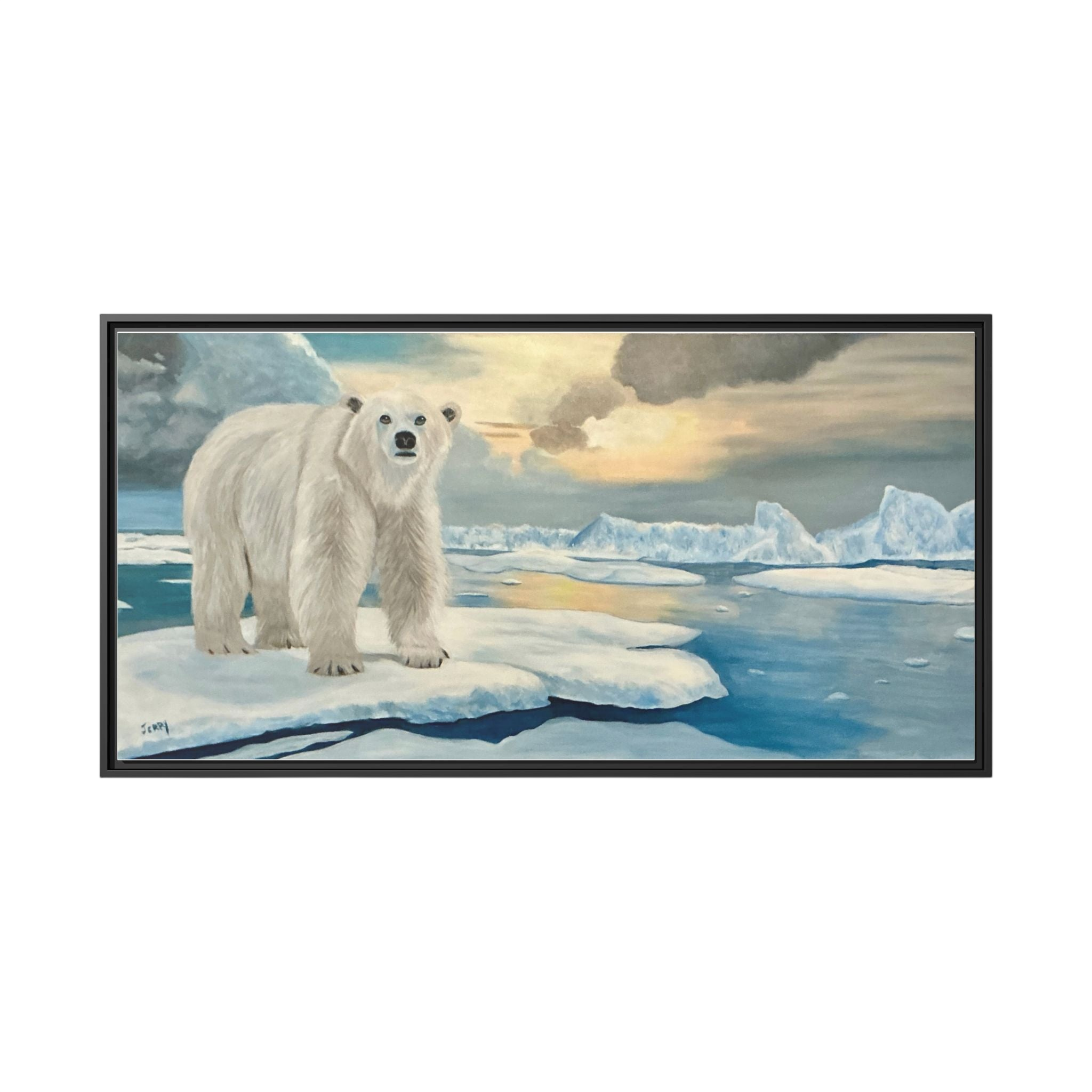 Polar Bear Arctic Canvas Print | Living Room Wall Art