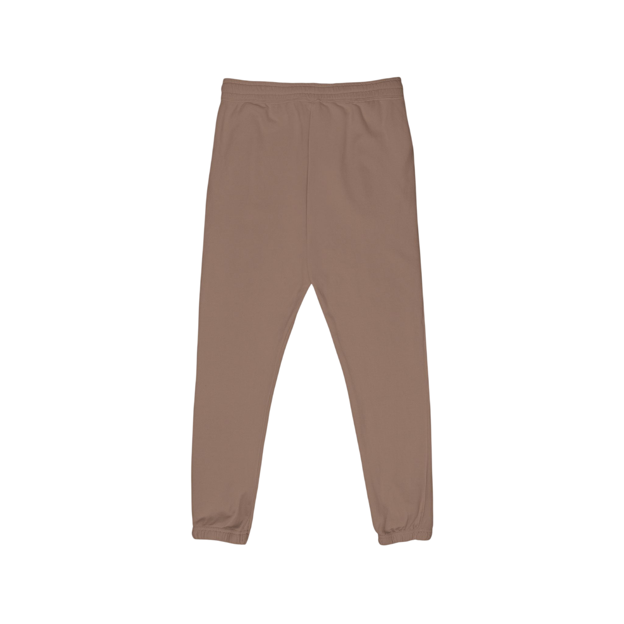 Embroidered Whale Tail Fleece Sweatpants — Garment-Dyed Cozy Joggers