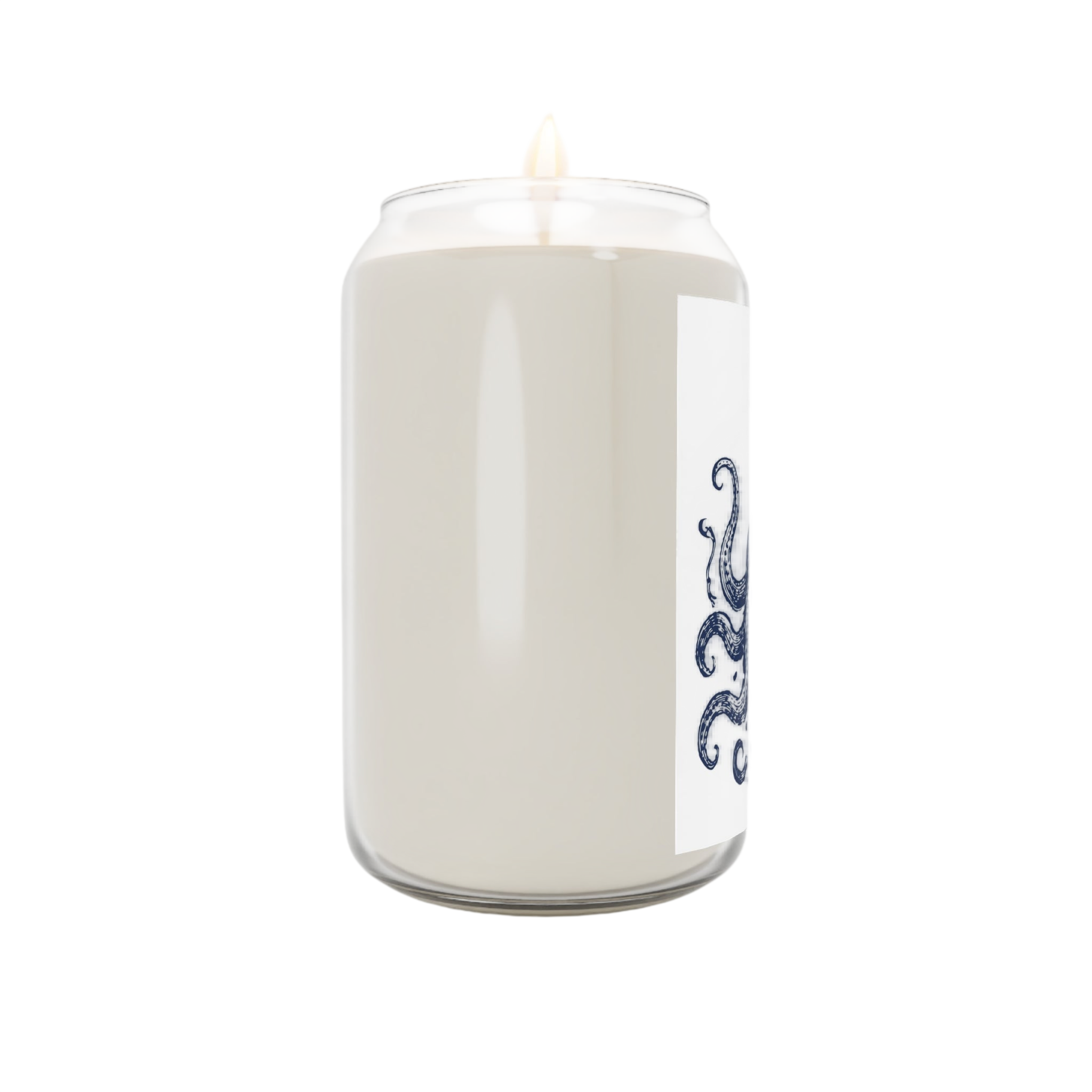 Octopus Scented Soy Candle — 13.75oz Nautical Ocean Breeze Candle