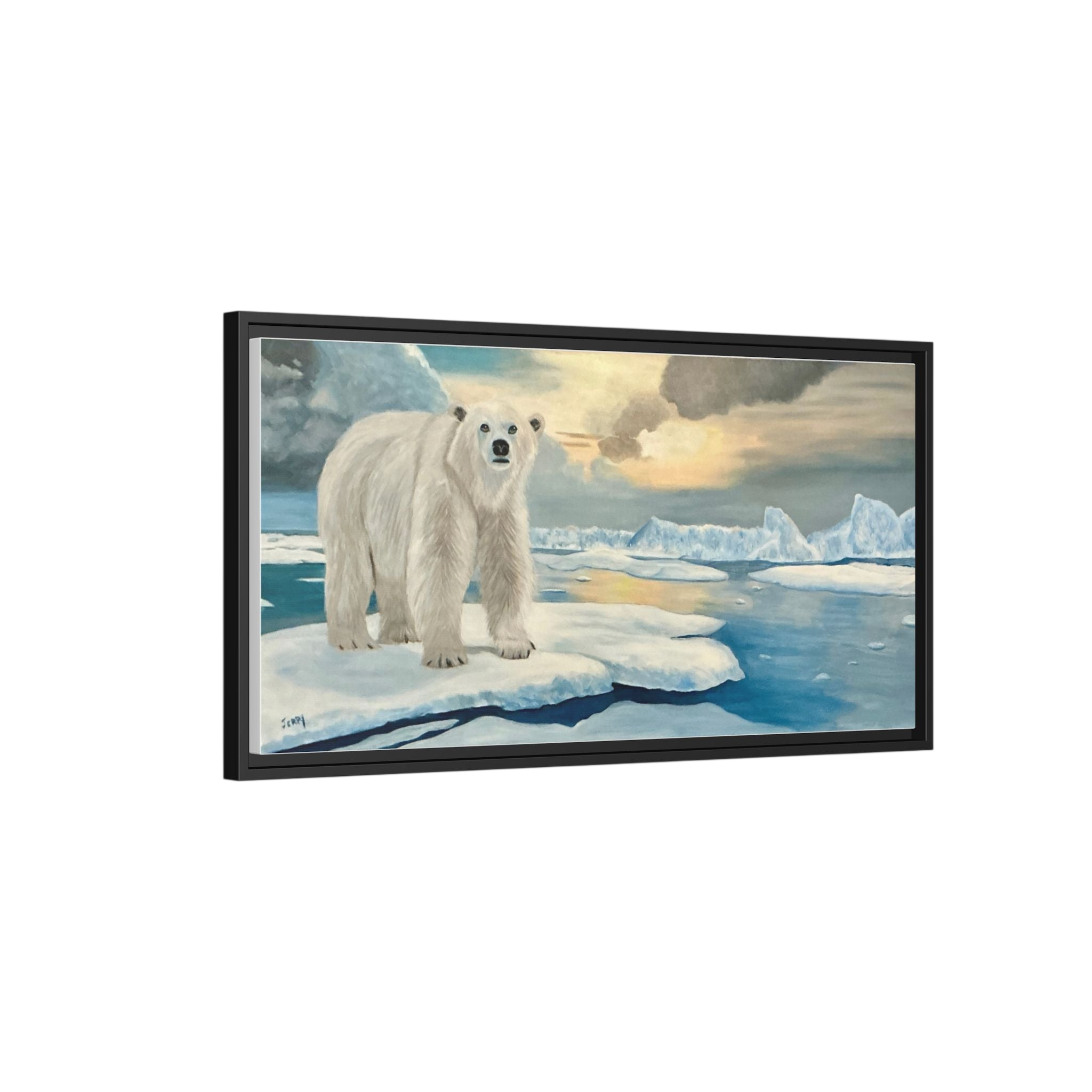 Polar Bear Arctic Canvas Print | Living Room Wall Art