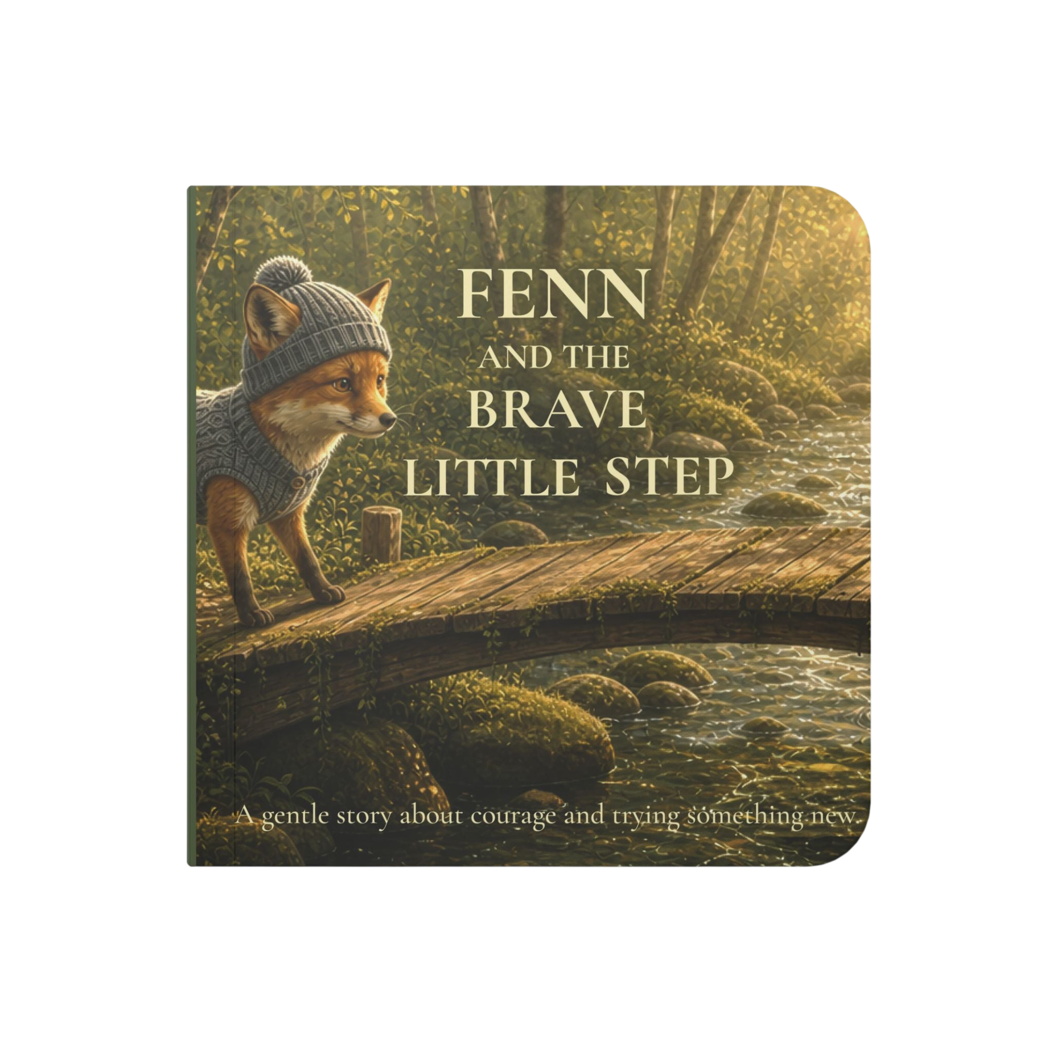 Board Book — "Fenn and the Brave Little Step" Children's Courage Picture Book