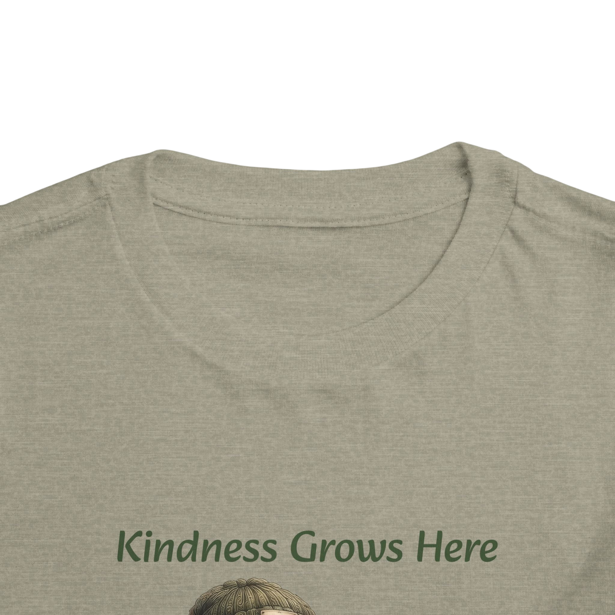 Toddler Tee — "Kindness Grows Here" Orrie and Squirrel Reading Shirt