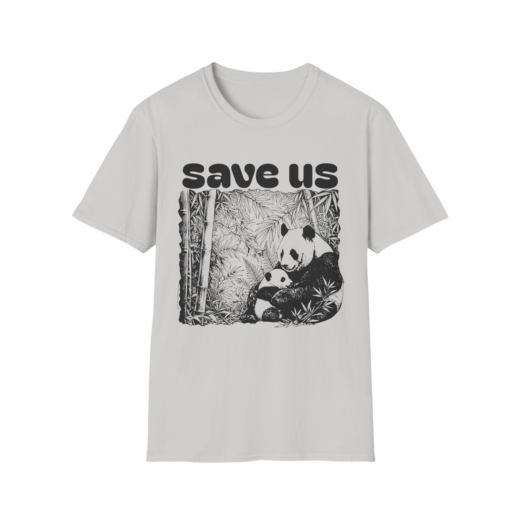 Save Us Panda Tee — Endangered Wildlife Conservation T-Shirt