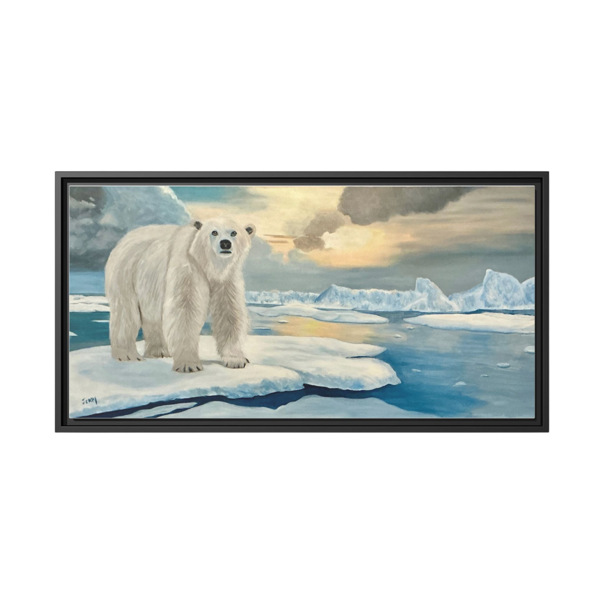 Polar Bear Arctic Canvas Print | Living Room Wall Art