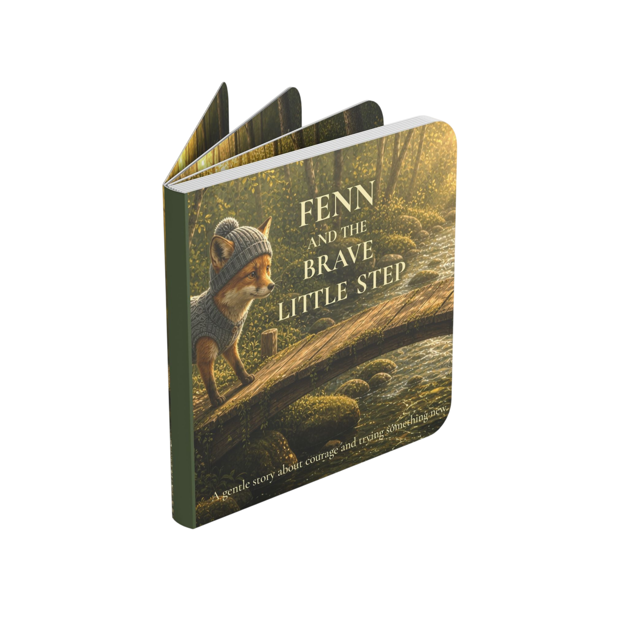 Board Book — "Fenn and the Brave Little Step" Children's Courage Picture Book