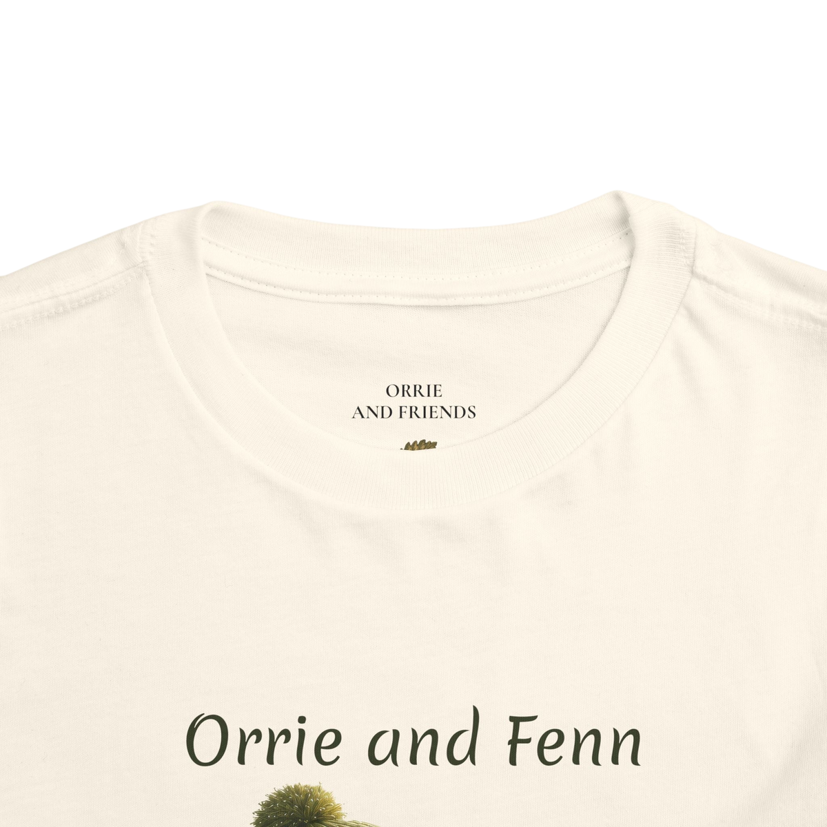 Toddler Tee — 'Orrie and Fenn' Cozy Woodland Fox & Orangutan Illustration