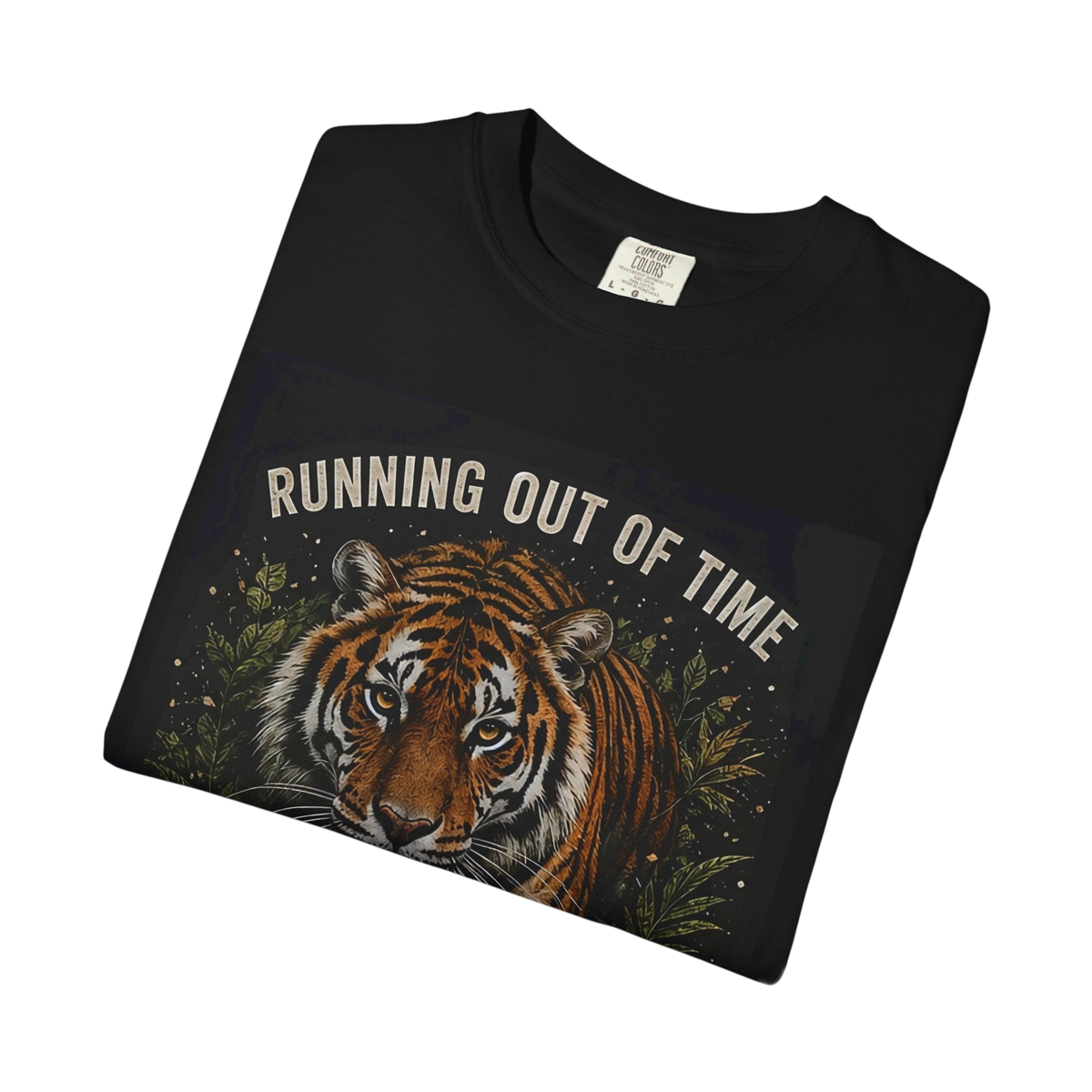 Sumatran Tiger Black Graphic T-Shirt on Comfort Colors