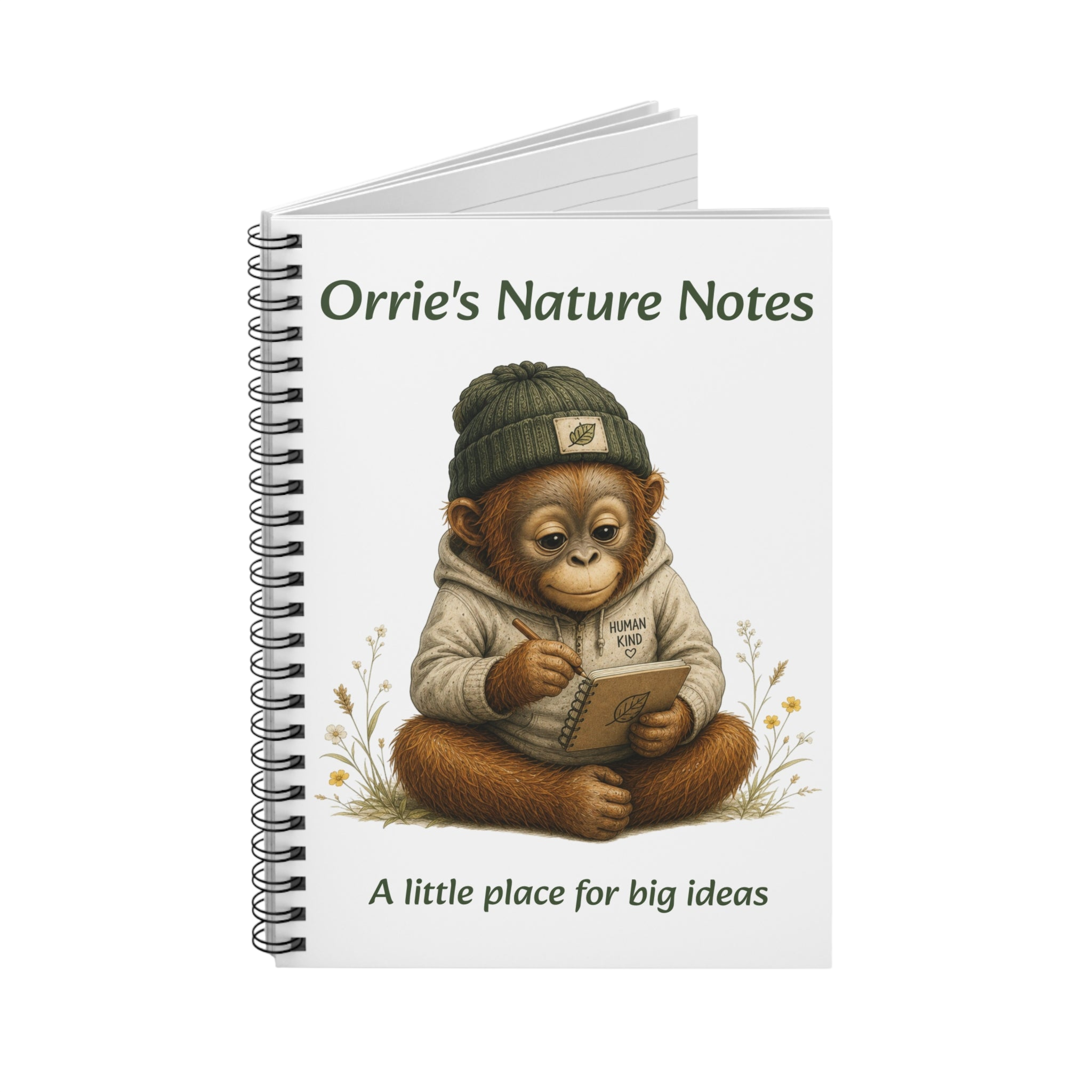 Nature Notes Spiral Notebook — "Orrie's Nature Notes: A Little Place for Big Ideas"
