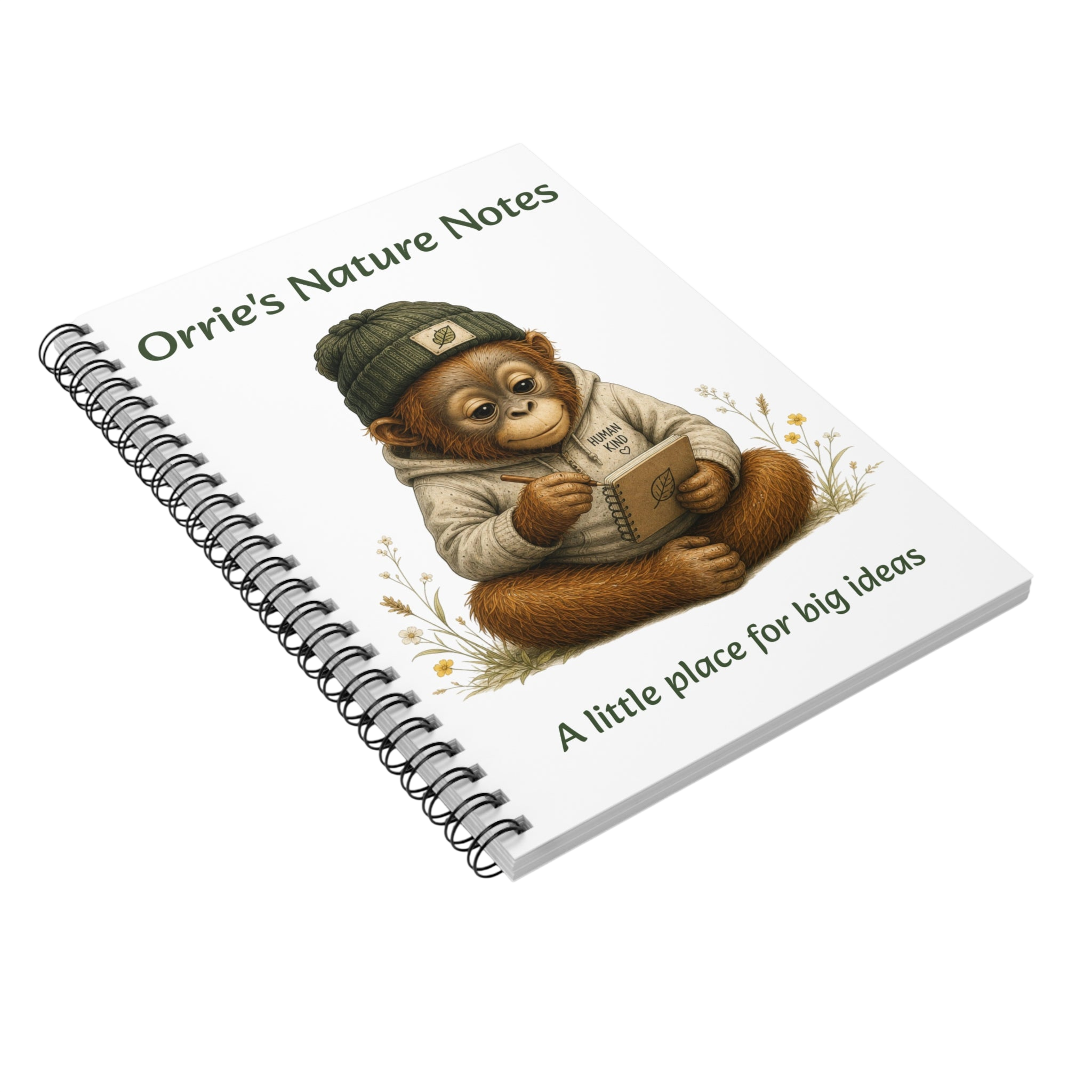 Nature Notes Spiral Notebook — "Orrie's Nature Notes: A Little Place for Big Ideas"