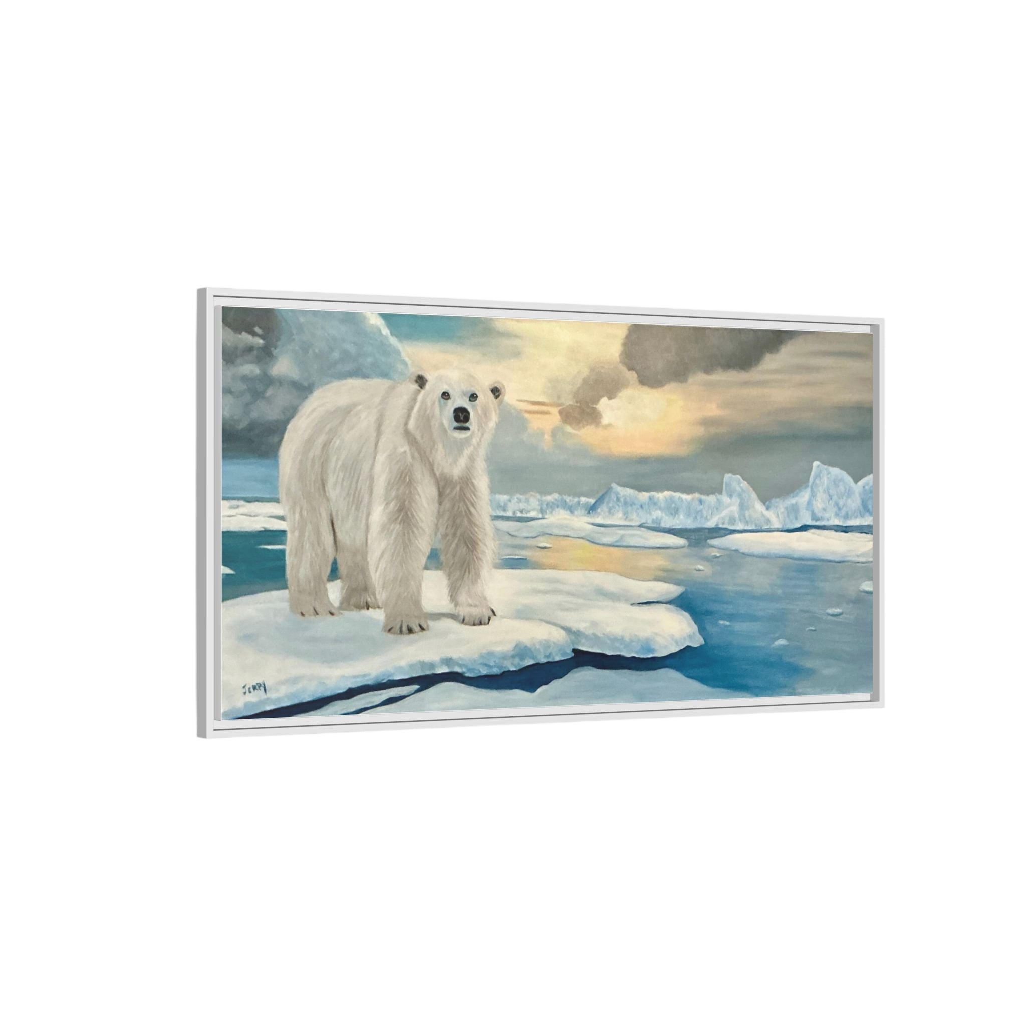 Polar Bear Arctic Canvas Print | Living Room Wall Art