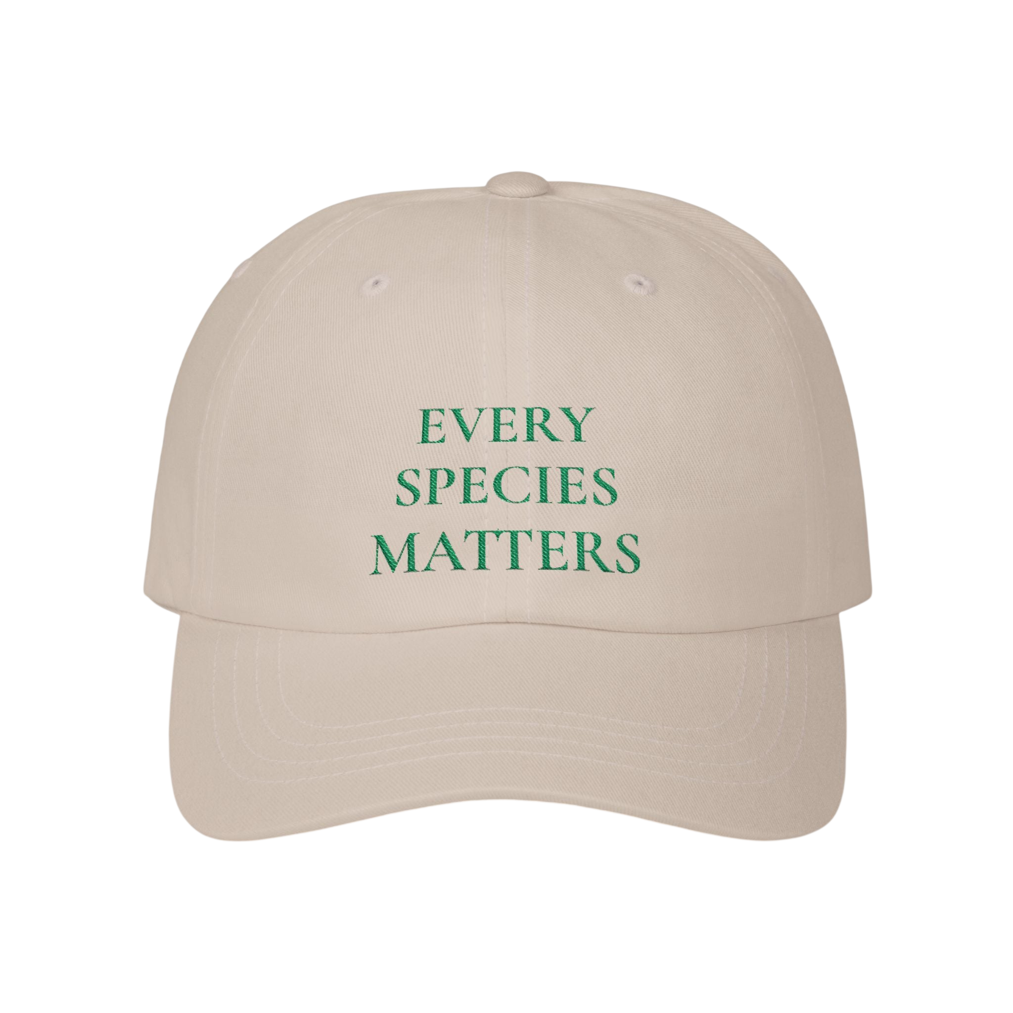 Dad Cap — "Every Species Matters" Embroidered Conservation Hat