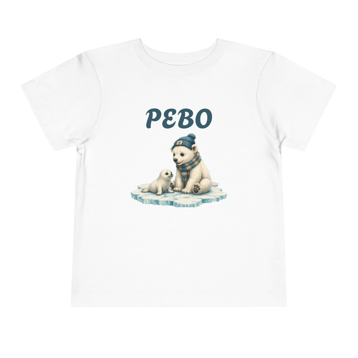 Toddler Tee — 'PEBO' Polar Bear CubGraphic Shirt