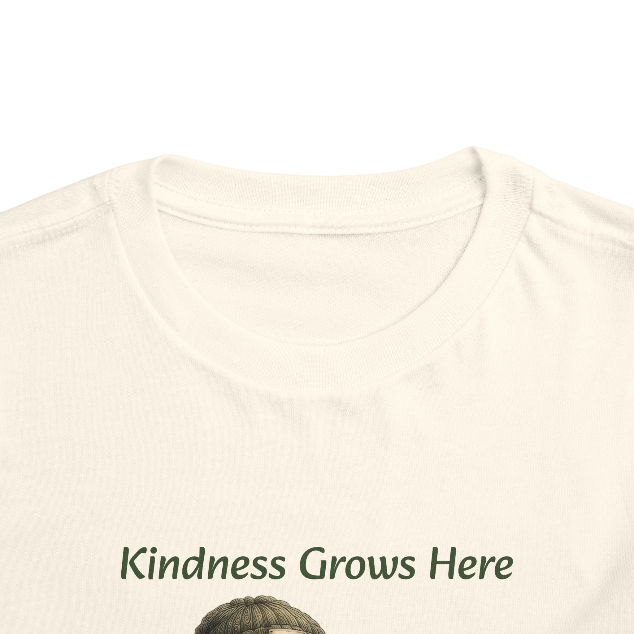 Toddler Tee — "Kindness Grows Here" Orrie and Squirrel Reading Shirt
