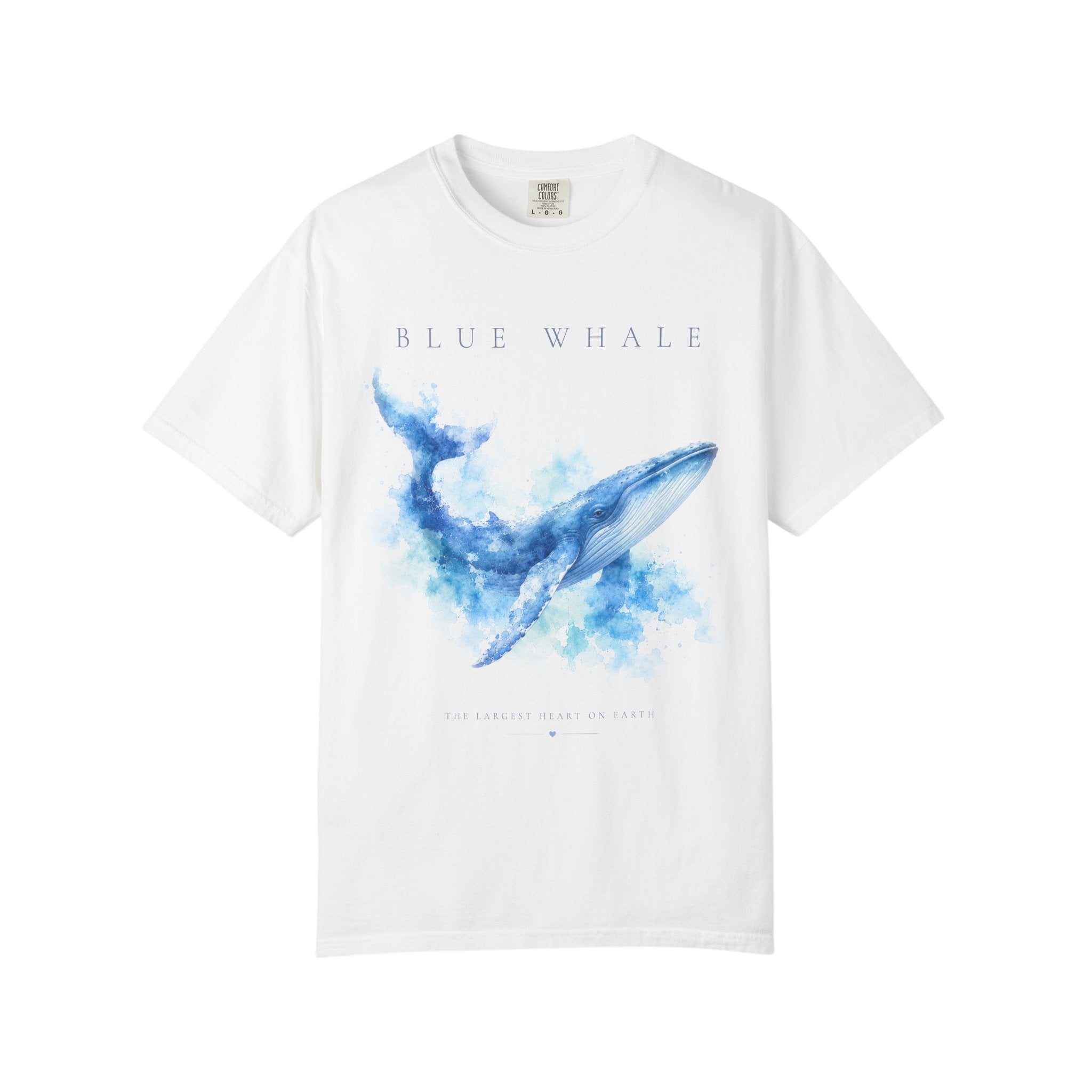 The Largest Heart on Earth -  Ocean Souls Watercolor Illustration Comfort Colors Tee
