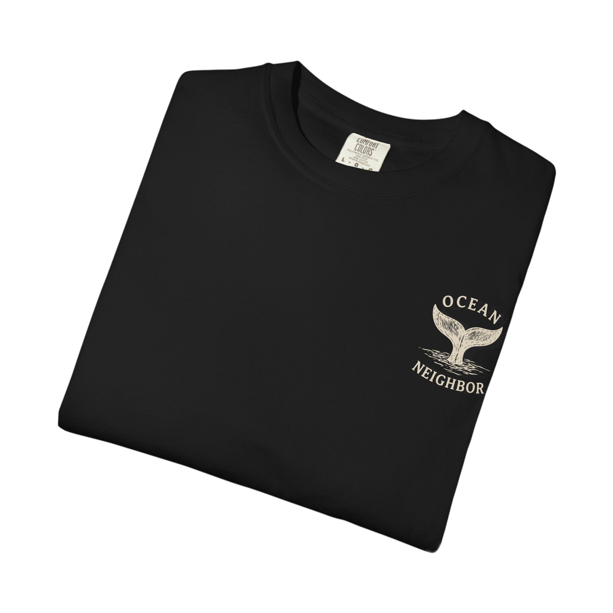 Ocean Neighbors Tan Graphic T-Shirt on Comfort Colors