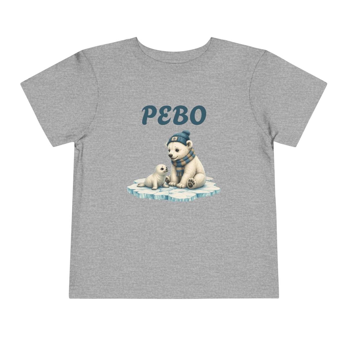 Toddler Tee — 'PEBO' Polar Bear CubGraphic Shirt