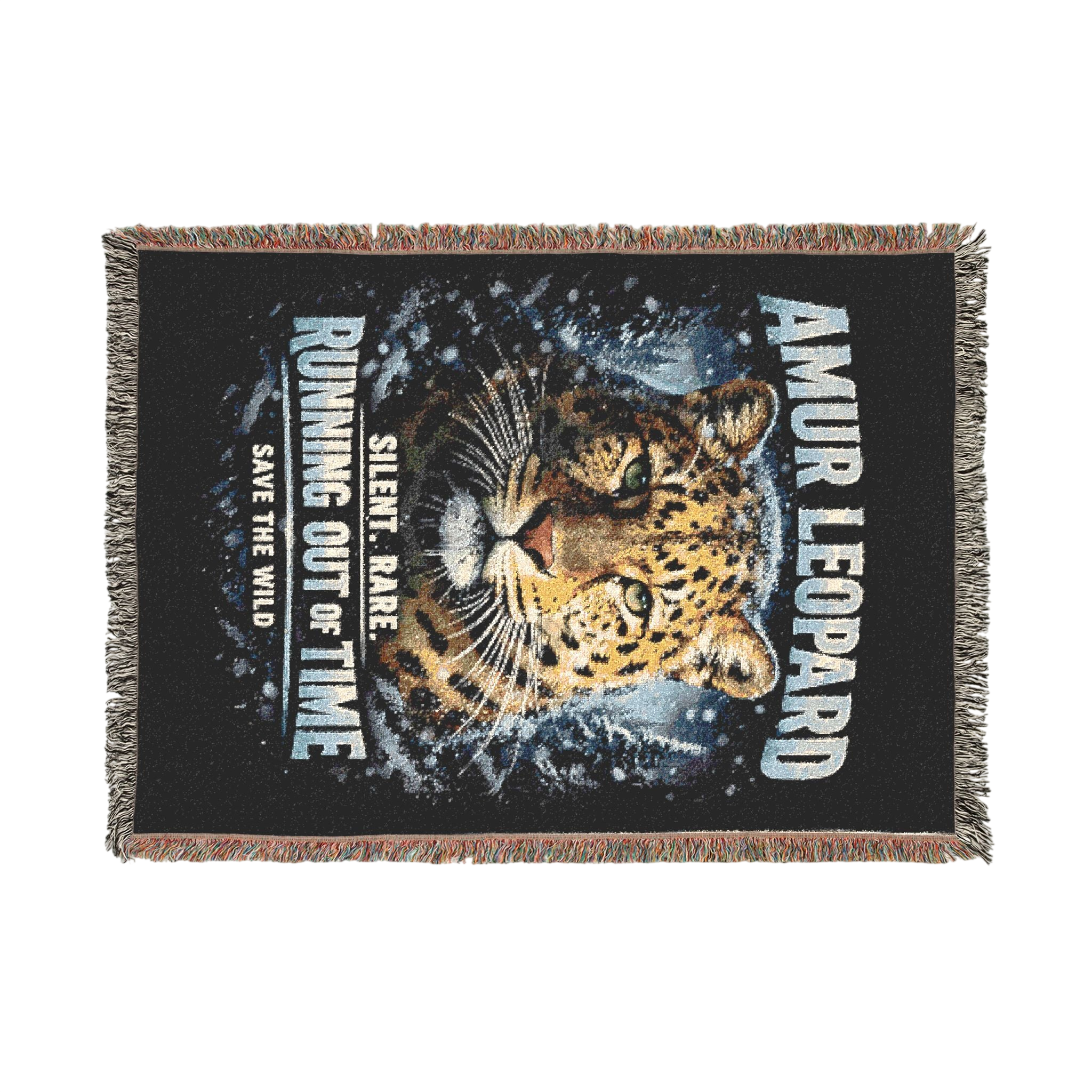 Woven Leopard Throw