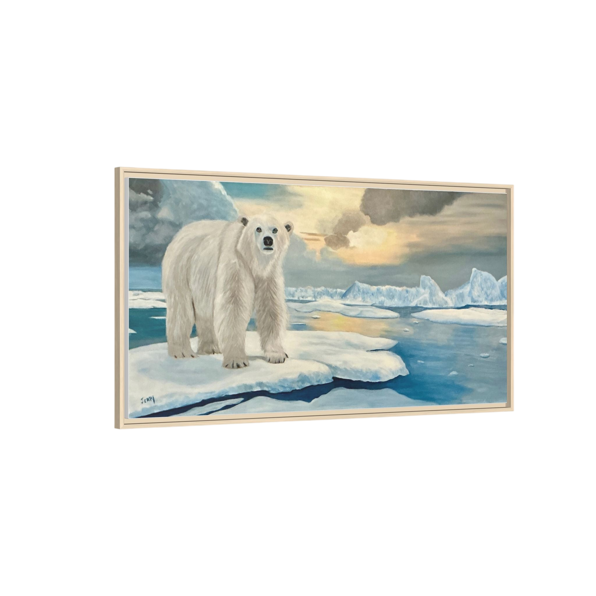 Polar Bear Arctic Canvas Print | Living Room Wall Art