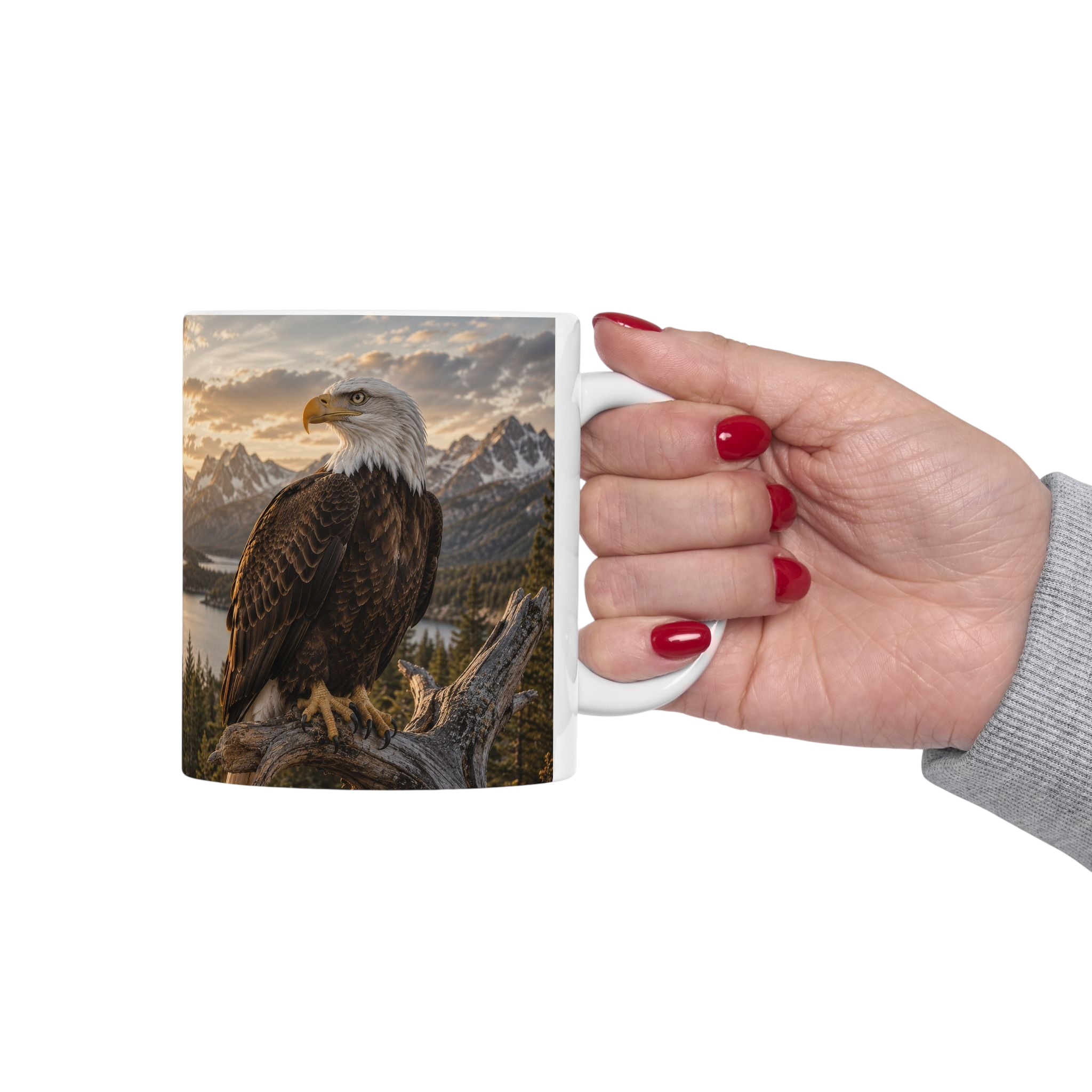 American Wild Ceramic Mug — Scenic Nature Coffee Cup (11oz/15oz)