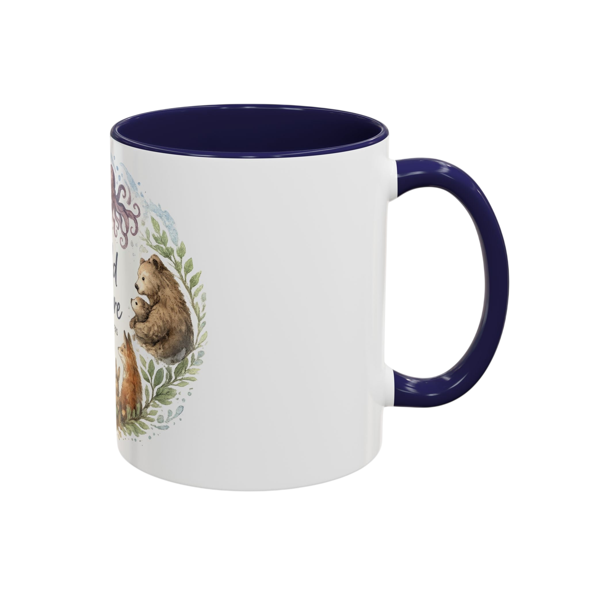 The World We Share Accent Coffee Mug — Wildlife Conservation Ceramic Mug (11/15oz)