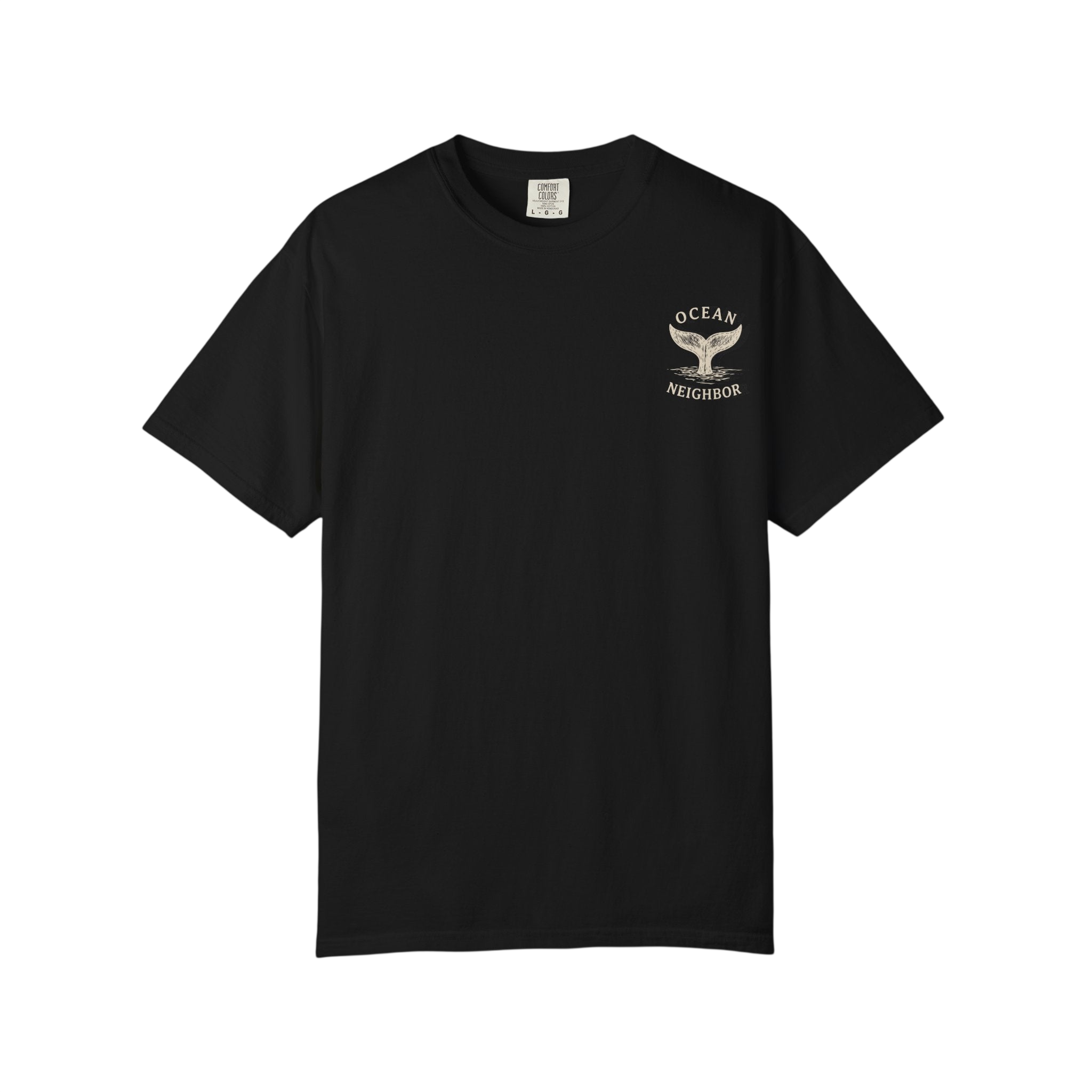 Ocean Neighbors Tan Graphic T-Shirt on Comfort Colors